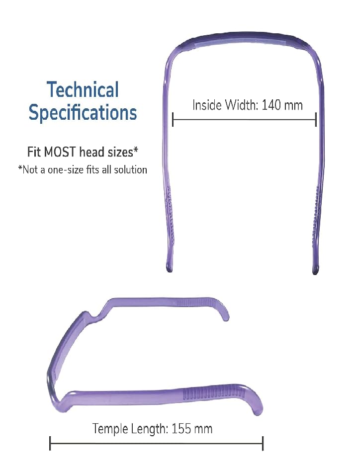 1PC Square Invisible Hairband - Medium Thick Curly Hair Accessories for Women & Men (Black) | Perfect for Workouts, Office & Everyday Styling