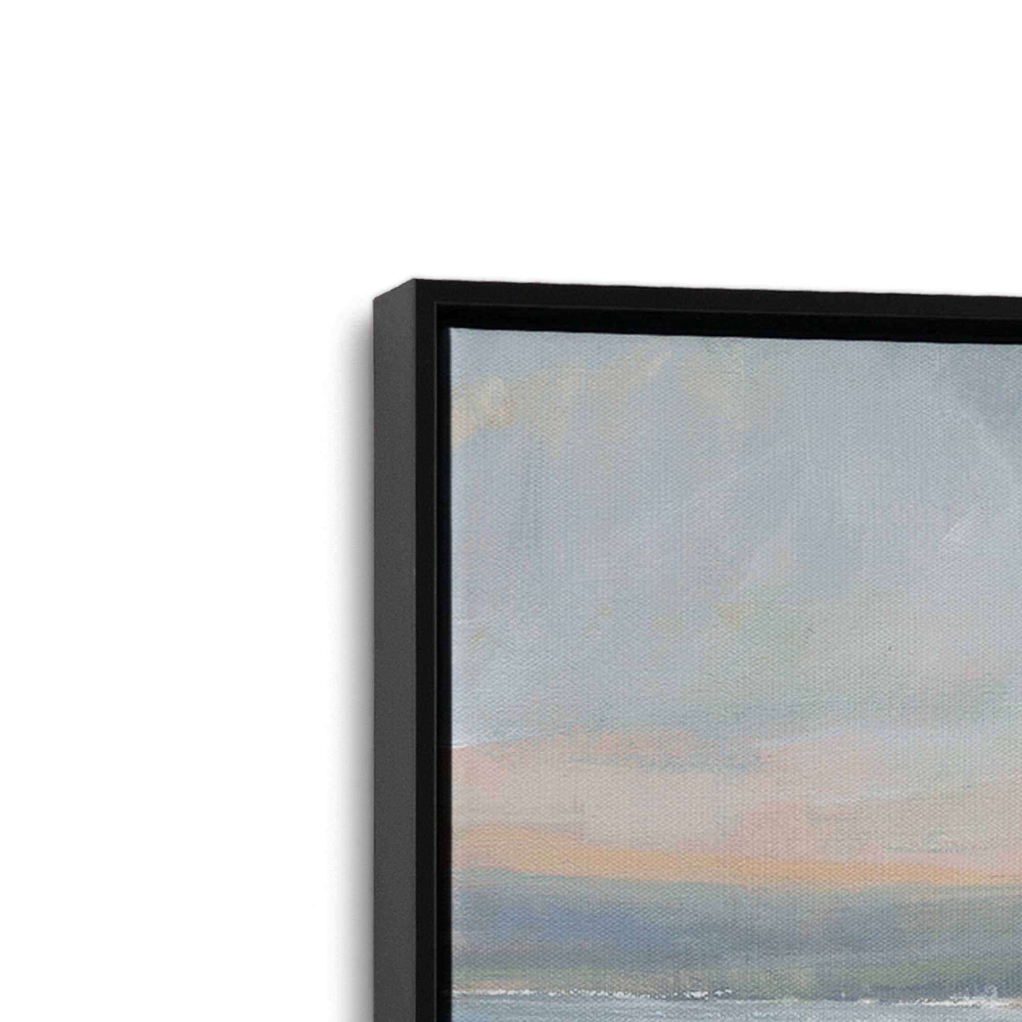 Hazy Beach at Dawn II - Stunning Canvas Wall Art Print for Coastal Home Decor, Beach House, Living Room & Bedroom