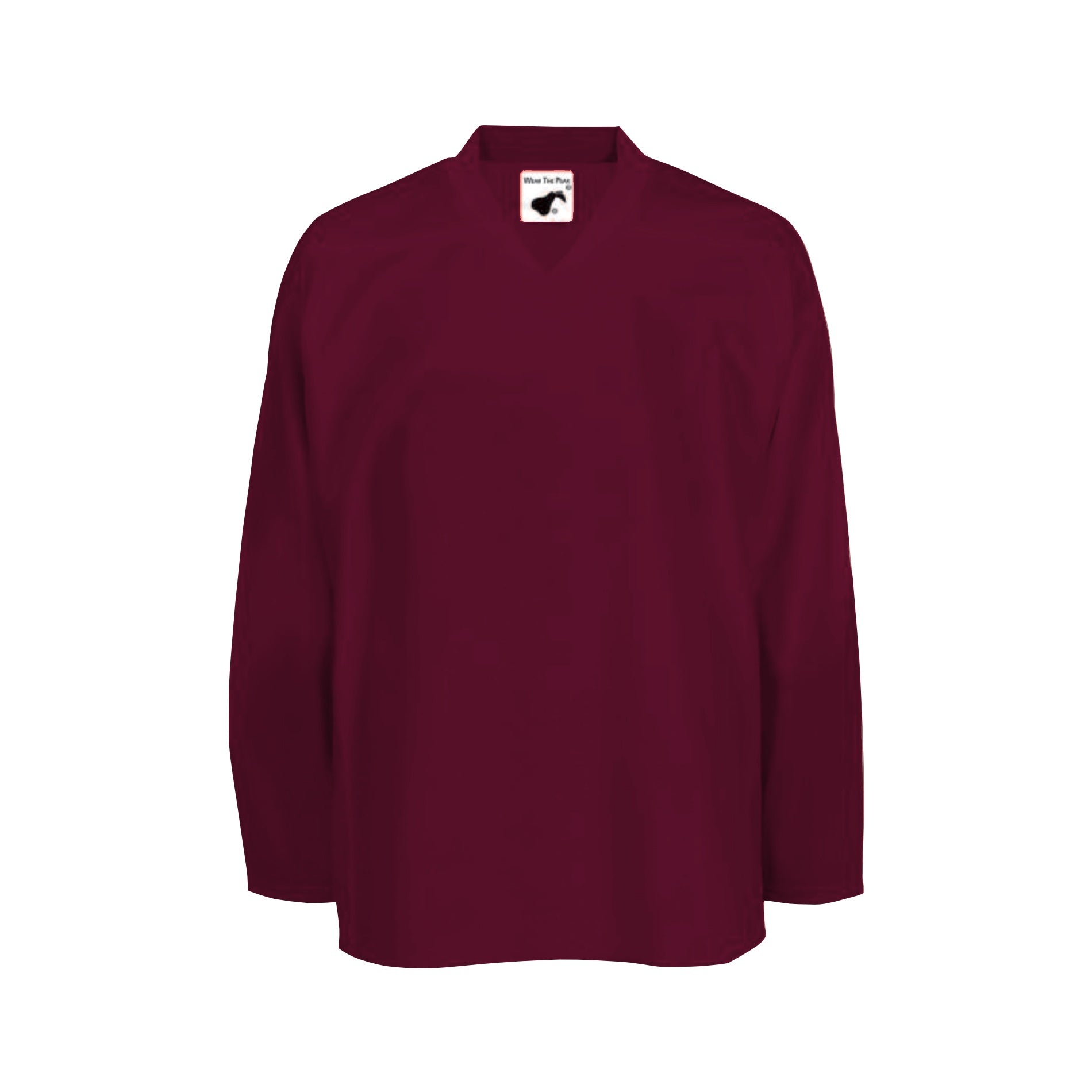 Pearsox Air Mesh Hockey Jersey - Breathable & Lightweight Performance Jersey for Men & Women - Perfect for Ice Hockey, Street Hockey & Sports Fans - Maroon