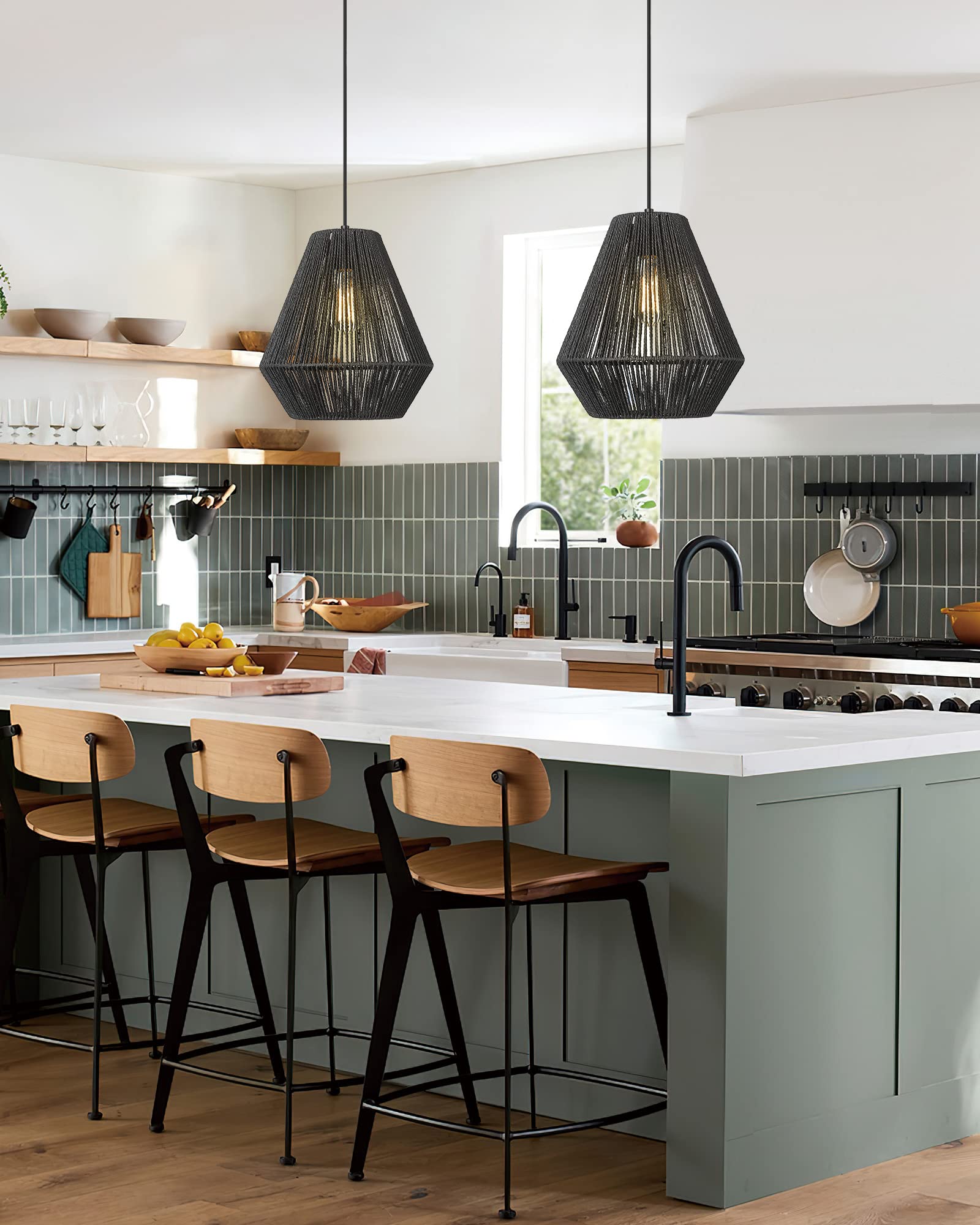 ELYONA Modern Woven Chandelier with 12