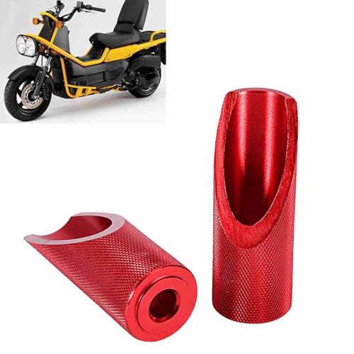2PCS Red Aluminum Alloy Motorcycle Foot Pegs - Compatible with Honda, Universal Fit Footrest Accessories - Durable Footboard for Highway & Off-Road Riding - Perfect for Cruisers & Sport Bikes