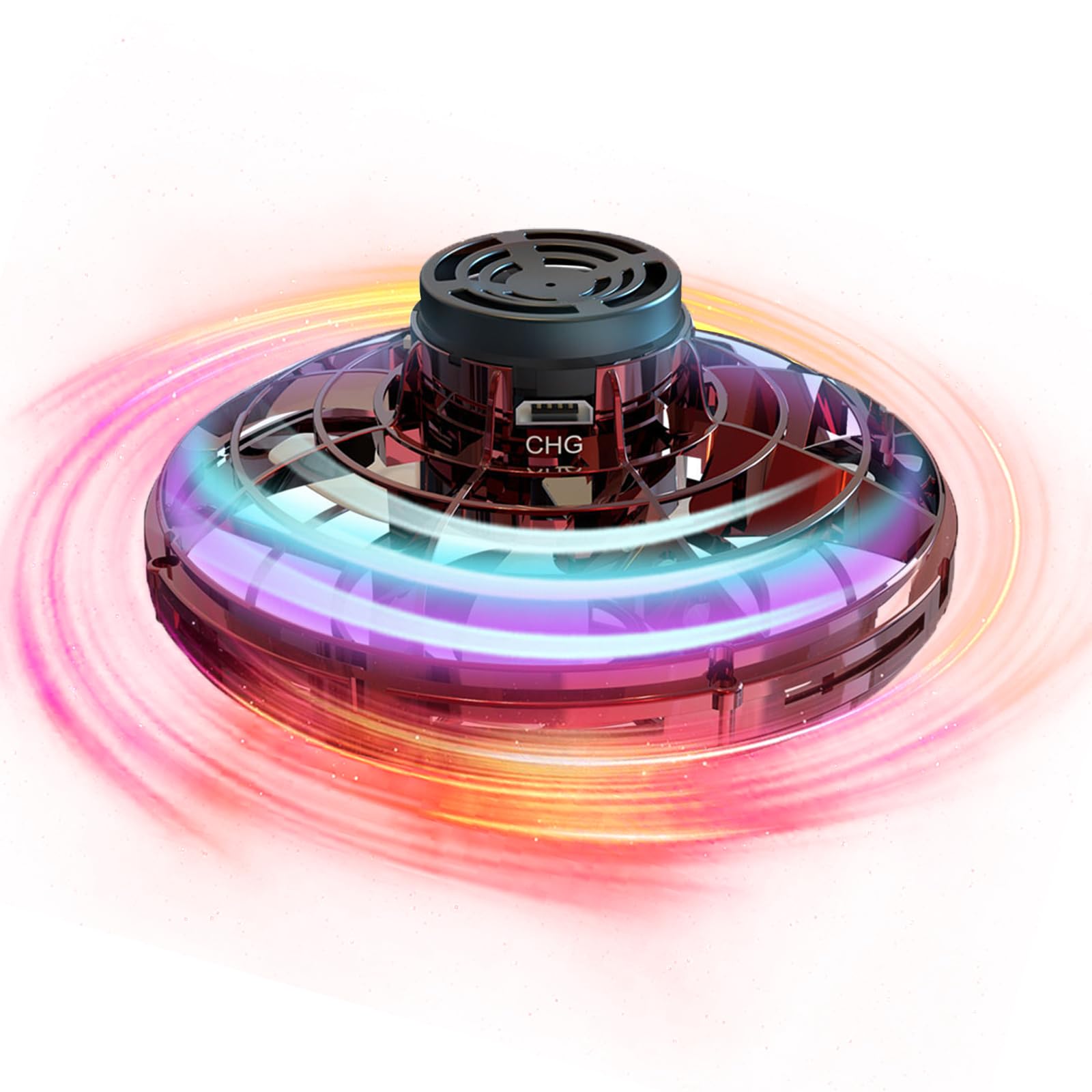 GoolRC Mini UFO Drone - Hand Controlled Flying Spinner Toy for Kids & Adults, Indoor Outdoor Hover Boomerang - Fun Fidget Spinner Drone for Stress Relief & Play (Ages 8+) | Perfect for Backyard, Office & Party Entertainment