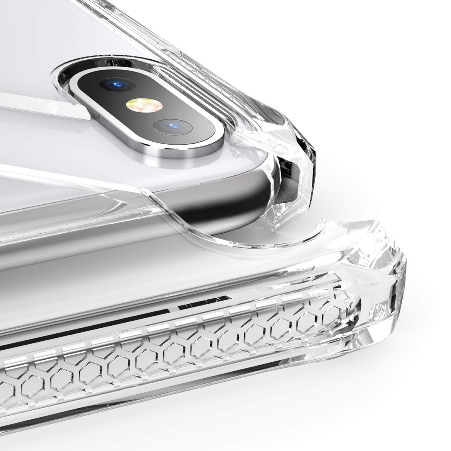 ITSKINS Spectrum Clear Protective Phone Case for iPhone Xs/X - Slim Hybrid Shockproof Cover, Anti-Yellowing & Military-Grade Drop Protection | Transparent Design for Everyday Use & Outdoor Activities