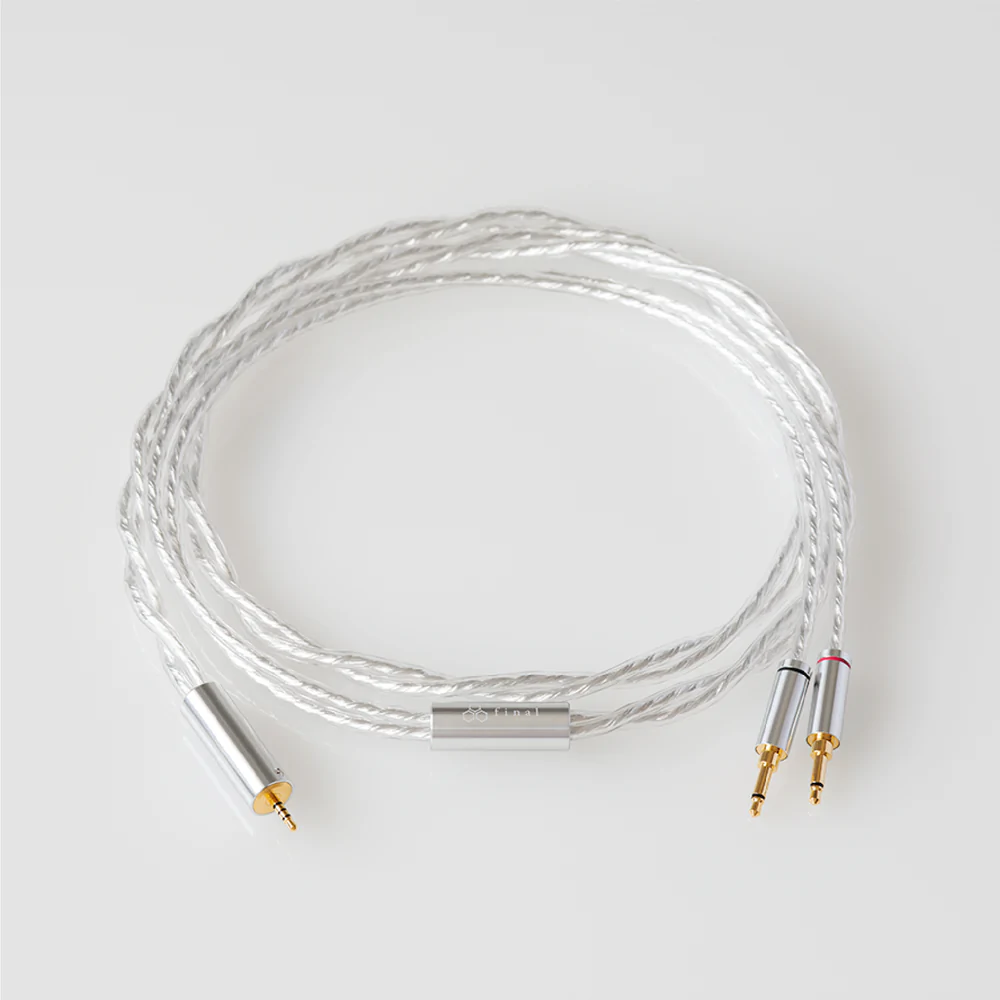 Final Audio OFC Silver Coated Replacement Cable for Sonorous & D8000 Headphones - Premium Open Box Audio Upgrade for Audiophiles & Studio Use