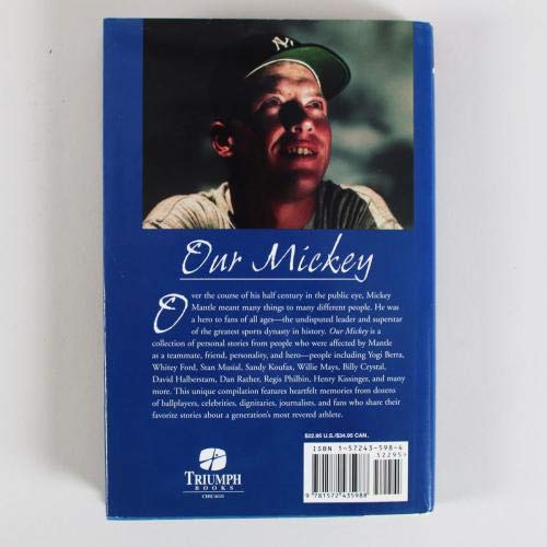 Bill Liederman & Maury Allen Signed Book 'Our Mickey' with COA - Authentic NFL Memorabilia Collectible - Perfect for Sports Fans, Gift Ideas & Memorabilia Displays