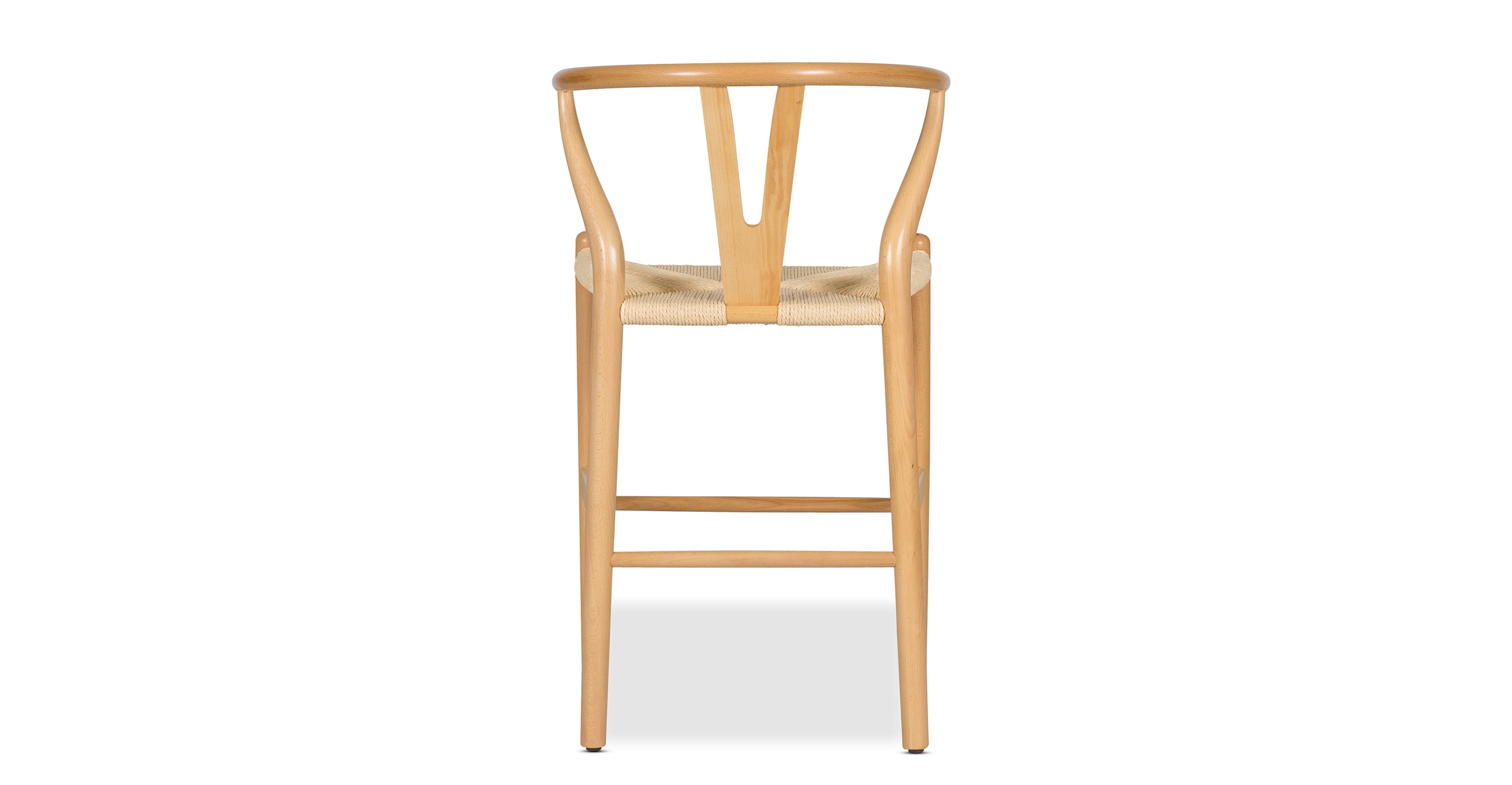 Modern Weave Counter Stool - Stylish Bar Stool for Kitchen Island, Breakfast Nook & Home Decor - Comfortable Rattan Seat with Sturdy Metal Frame - Perfect for Dining, Entertaining & Small Spaces