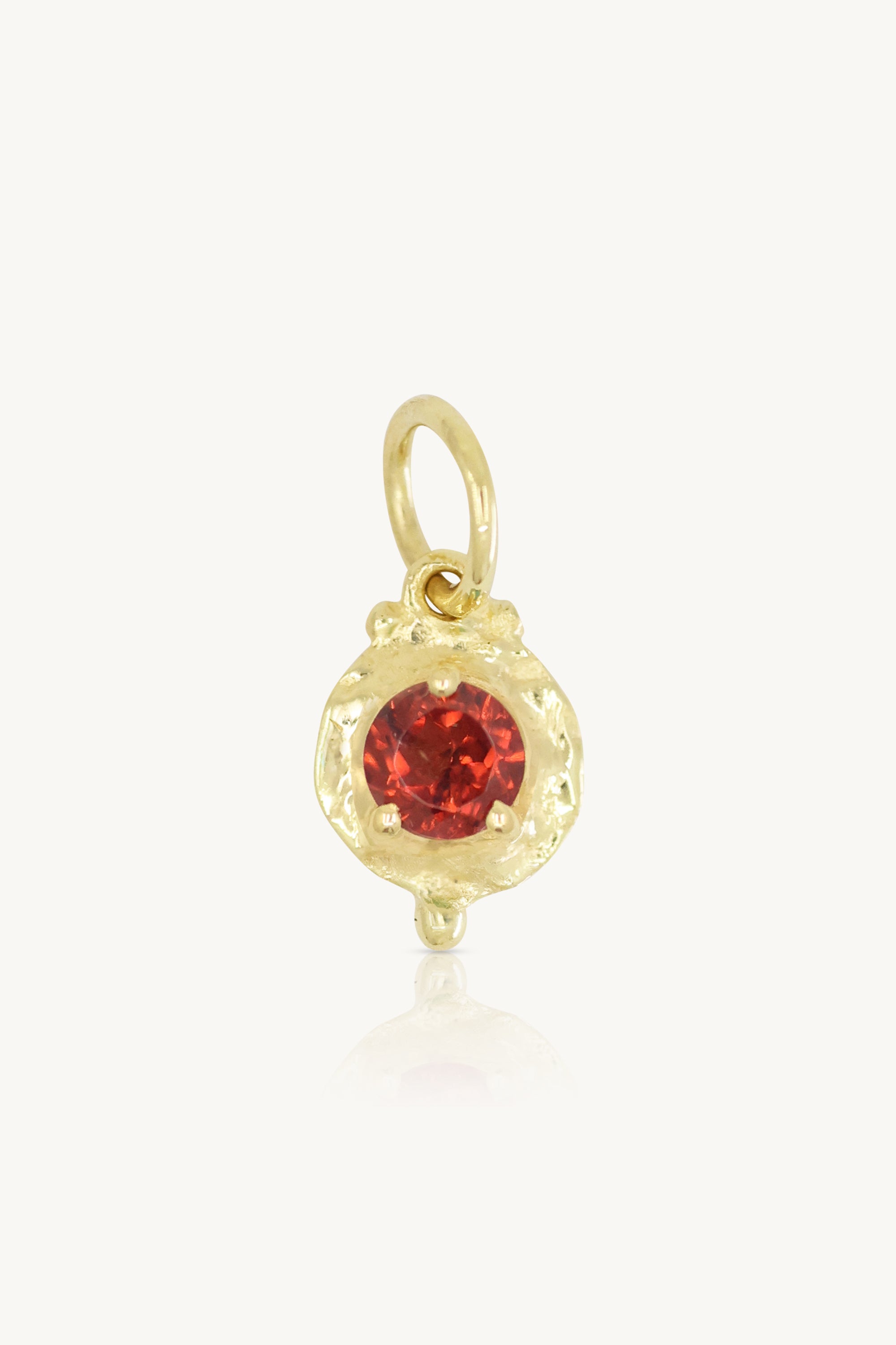 January Garnet Gold Birthstone Necklace Charm - Elegant Jewelry Gift for Women, Birthday & Anniversary Present - Perfect for Valentine's Day, Mother's Day & Special Occasions
