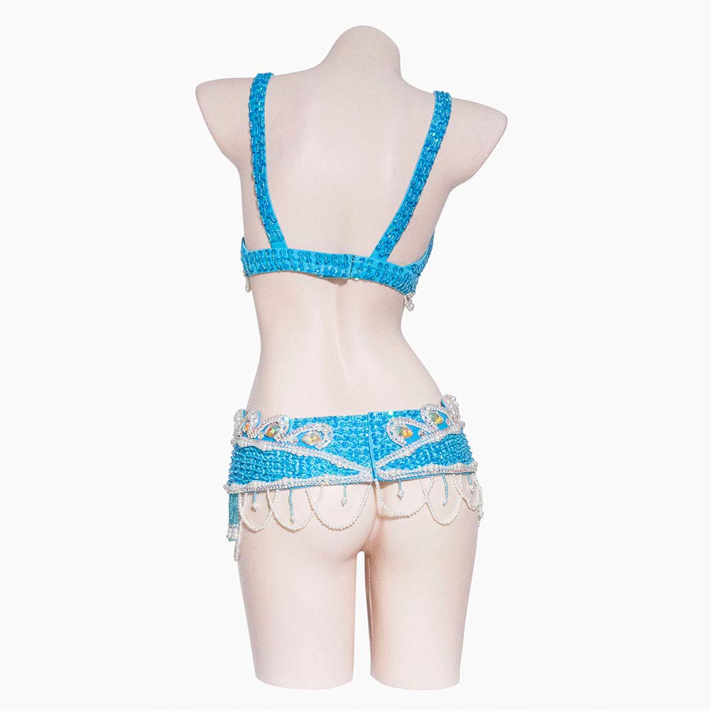 ROYAL SMEELA Women's Belly Dance Costume Set - Sexy Belly Dance Bra & Belt Outfit for Professional Performances, Halloween, Carnival & Cosplay