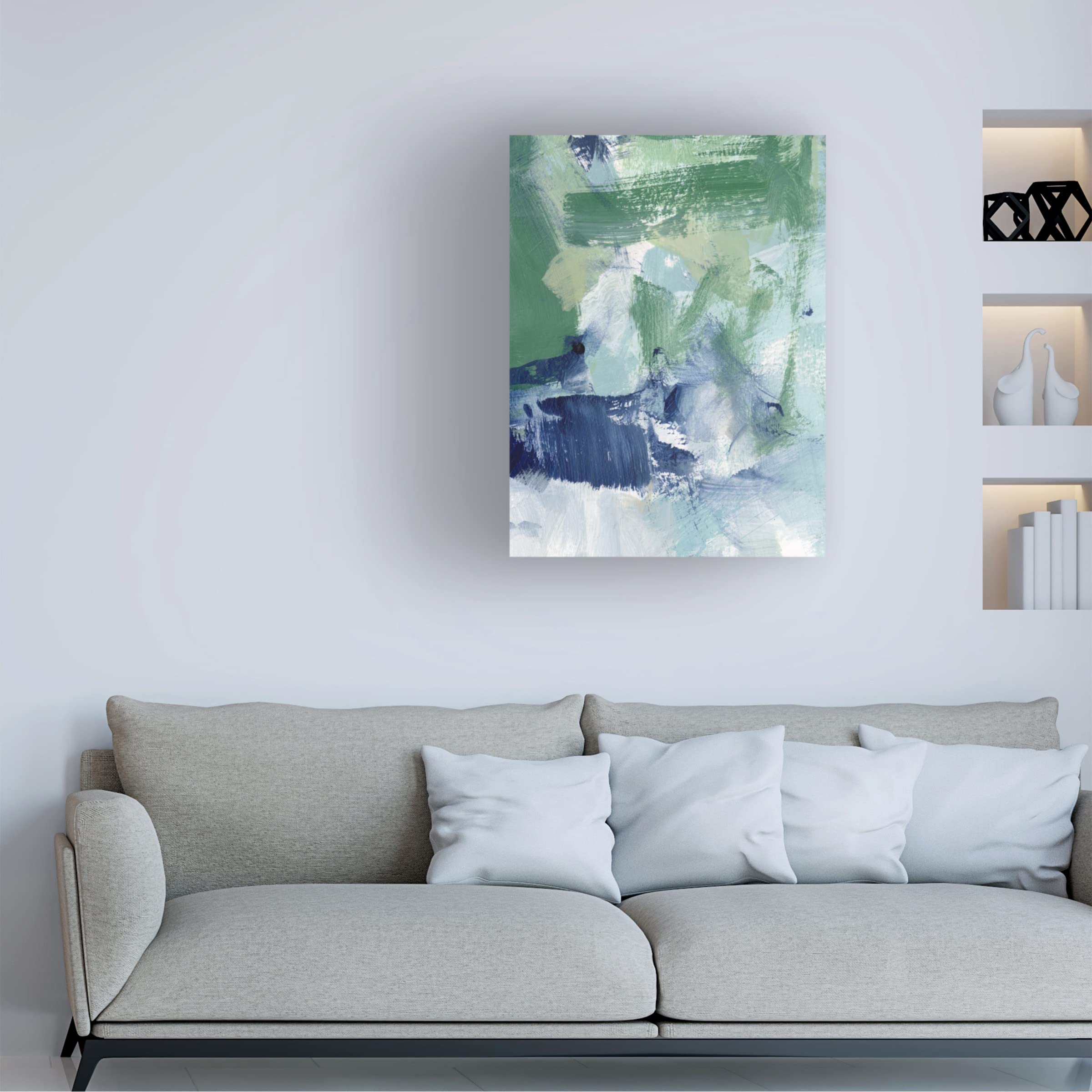 Northern Lights Abstract V Canvas Art Print by Christina Long - 24x32 Inches - Modern Home Decor for Living Room, Bedroom & Office