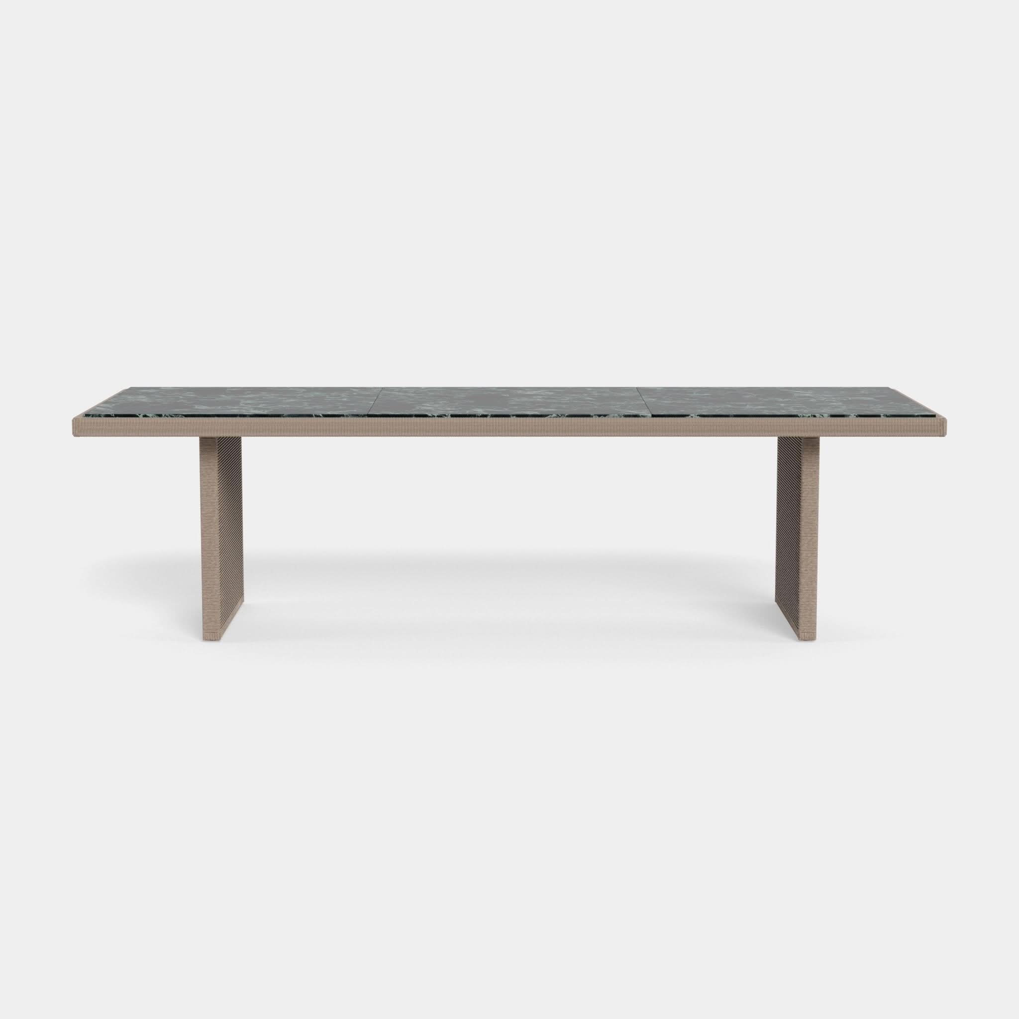 Formentera 108-inch Modern Dining Table - Solid Wood Farmhouse Table for Kitchen & Dining Room - Perfect for Family Gatherings & Dinner Parties