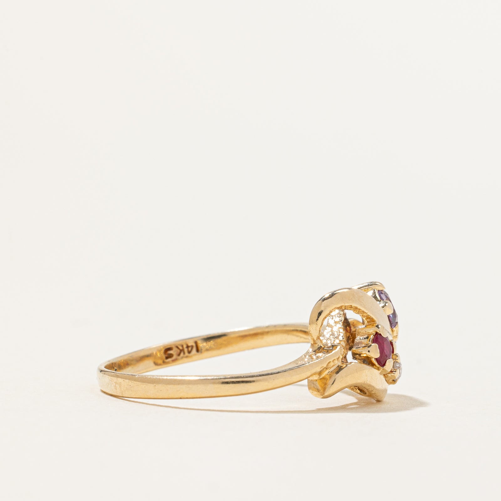 Exquisite 0.25ctw Scattered Multi Gemstone Ring | Size 6.75 | 0.02ct per Stone | Elegant Stackable Jewelry for Women | Perfect for Weddings, Anniversaries & Everyday Wear