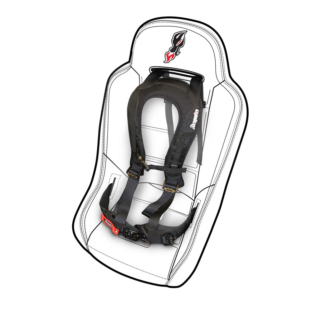 Dragonfire Racing Evo 5-Point Safety Harness for 2018 Textron Wildcat XX - Off-Road Racing & Dune Bashing Protection Gear