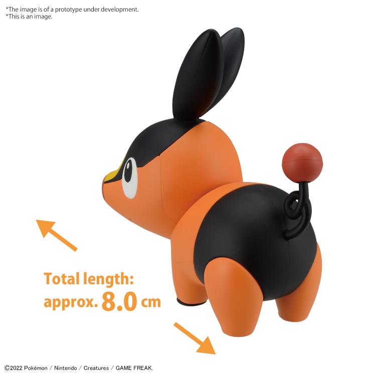 Bandai Quick Model #14 Pokemon Tepig Building Kit - Easy Snap-Together Plastic Model for Collectors & Kids - Perfect for Display, Gifts & Pokemon Battles