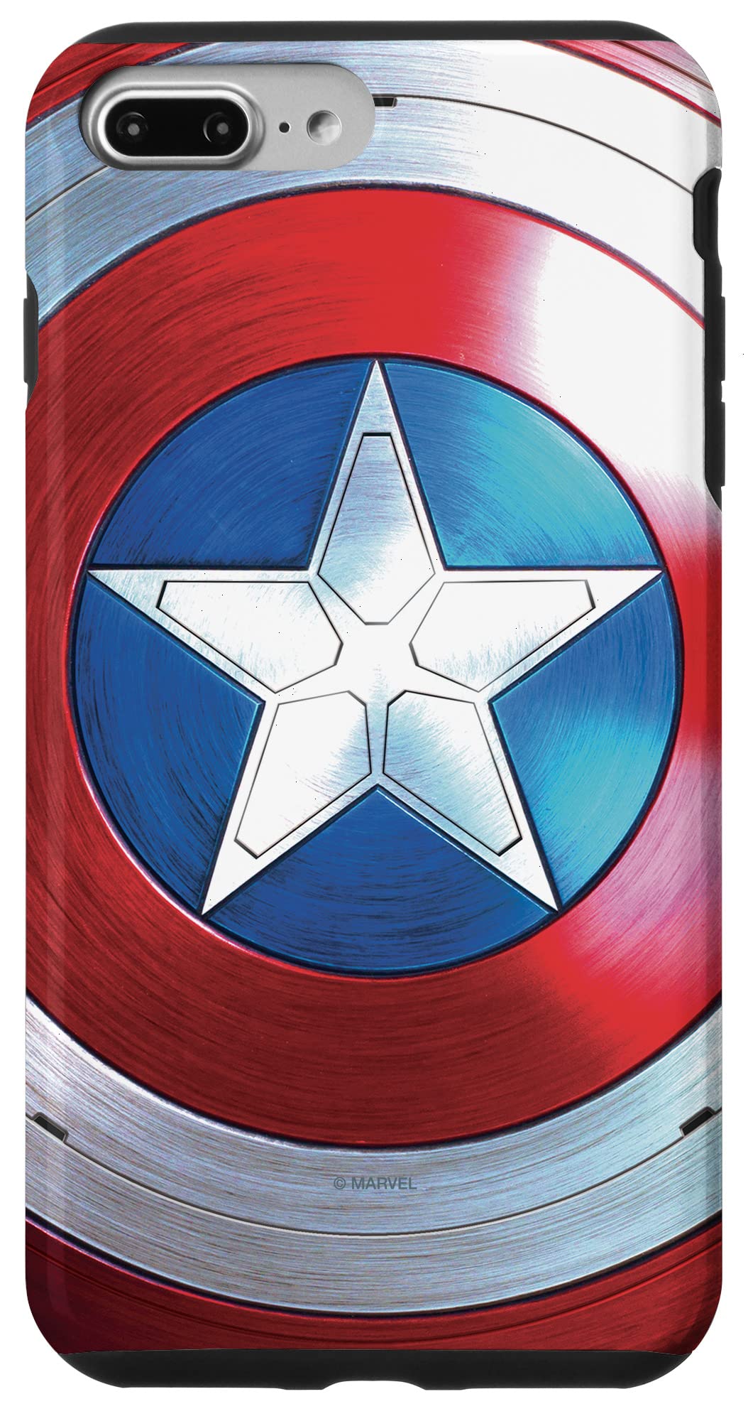 Premium Captain America Shield Phone Case for iPhone 7 Plus/8 Plus - Inspired by The Falcon and The Winter Soldier - Protective Cover for Marvel Fans & Superhero Enthusiasts - Perfect for Daily Use, Cosplay & Collectors
