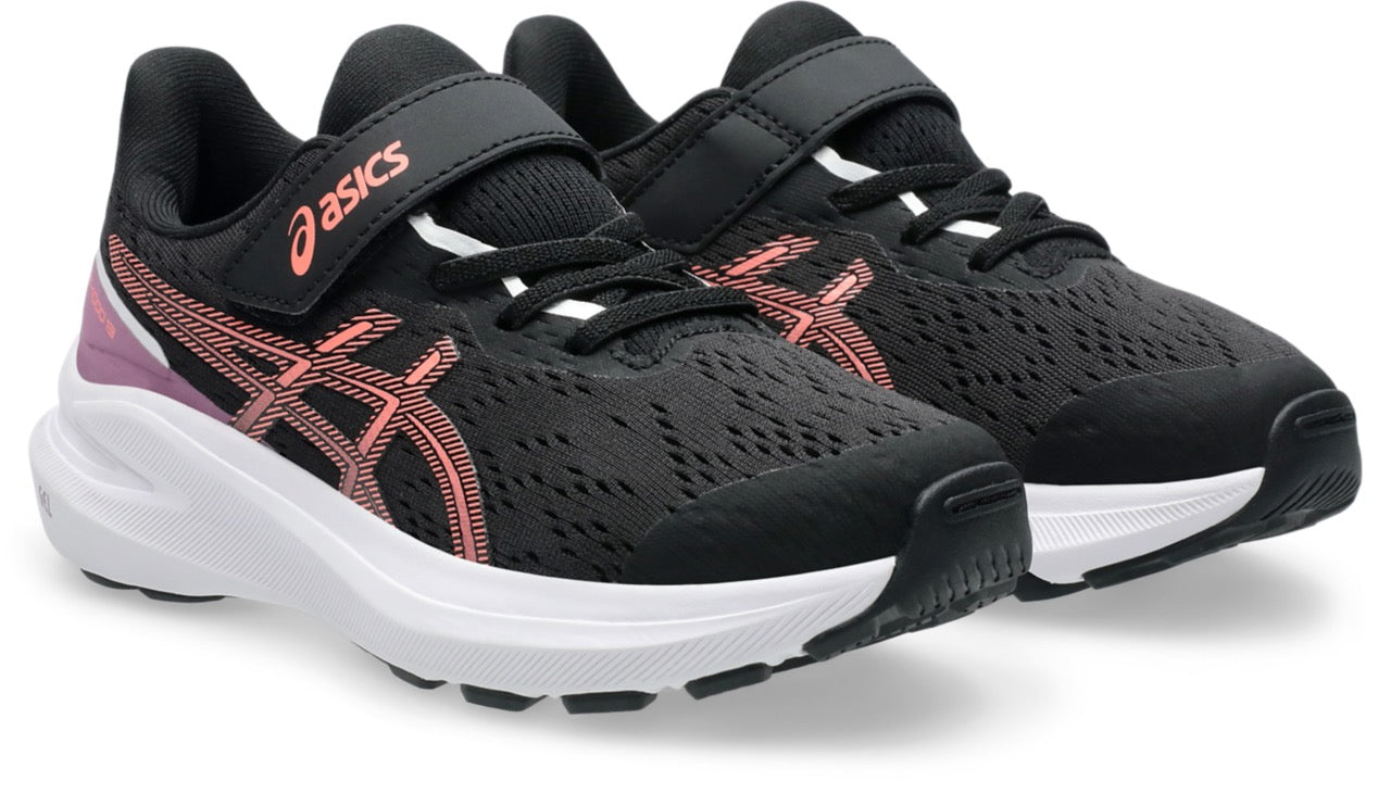 Little Kids GT 1000 13 Running Shoes - Black/Sun Coral - Lightweight & Comfortable Sneakers for Toddlers - Perfect for Playground, School & Daily Activities