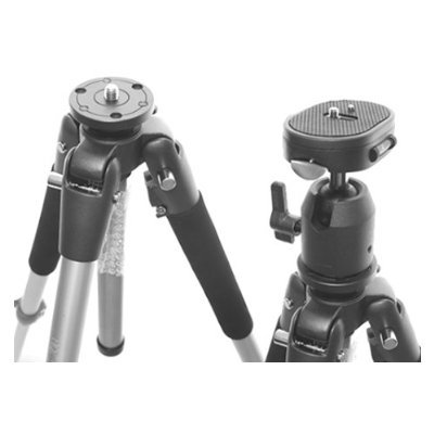 Professional Heavy Duty Ball & Socket Tripod Mount for Camcorders - Universal Fit for Canon, JVC Everio, Panasonic, Sanyo & Sony Handycam - Perfect for Vlogging, Filmmaking & Outdoor Shooting