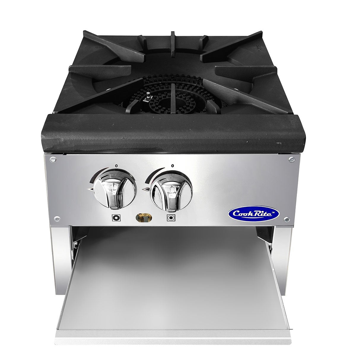 Atosa CookRite ATSP 18 1L Single Stock Pot Stove - Low Profile Natural Gas Commercial Cookware for Restaurant & Home Kitchen Use