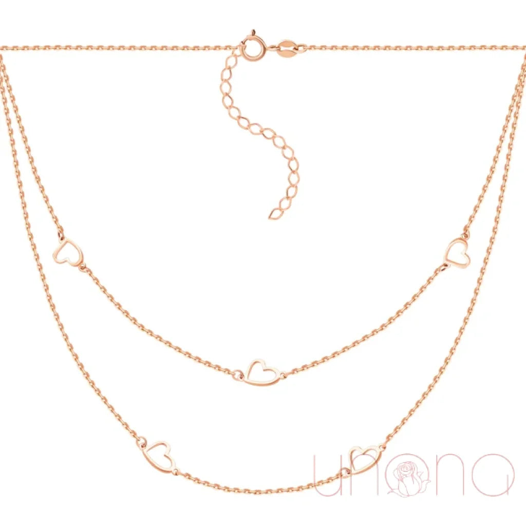 Forever Love 14K Gold Necklace for Women - Romantic Gift for Anniversary, Valentine's Day & Special Occasions