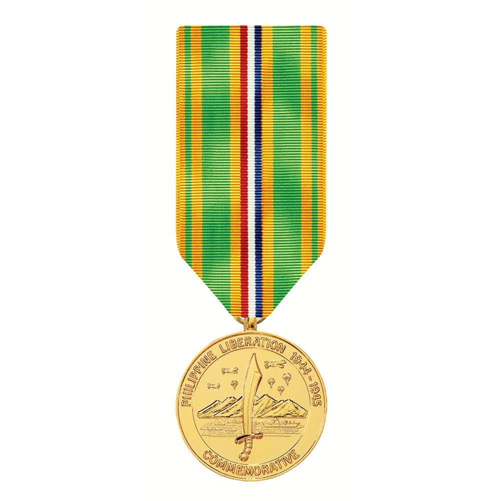 MEDALS OF AMERICA EST. 1976 - Philippine Liberation Commemorative Miniature Medal - Anodized Finish - Military Collectible & Gift for Veterans, History Enthusiasts - Perfect for Display Cases, Shadow Boxes & Memorial Tributes