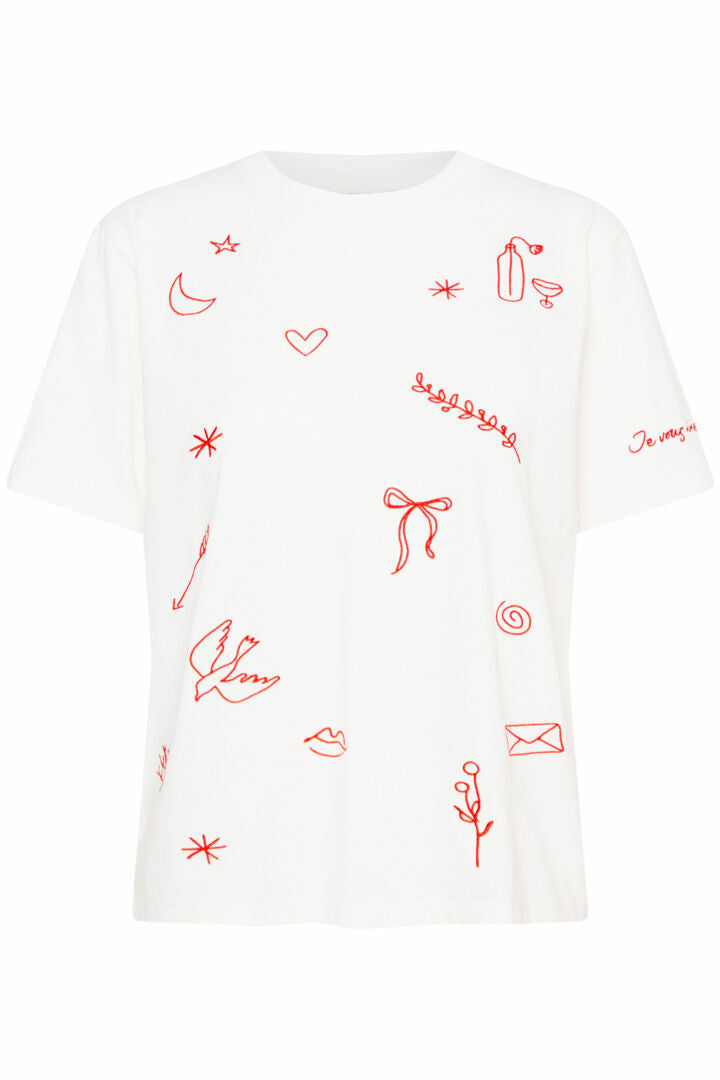 Majorie T-Shirt (Cloud Dancer) - Comfortable Graphic Tee for Women | Trendy Casual Wear for Outings, Concerts & Everyday Style