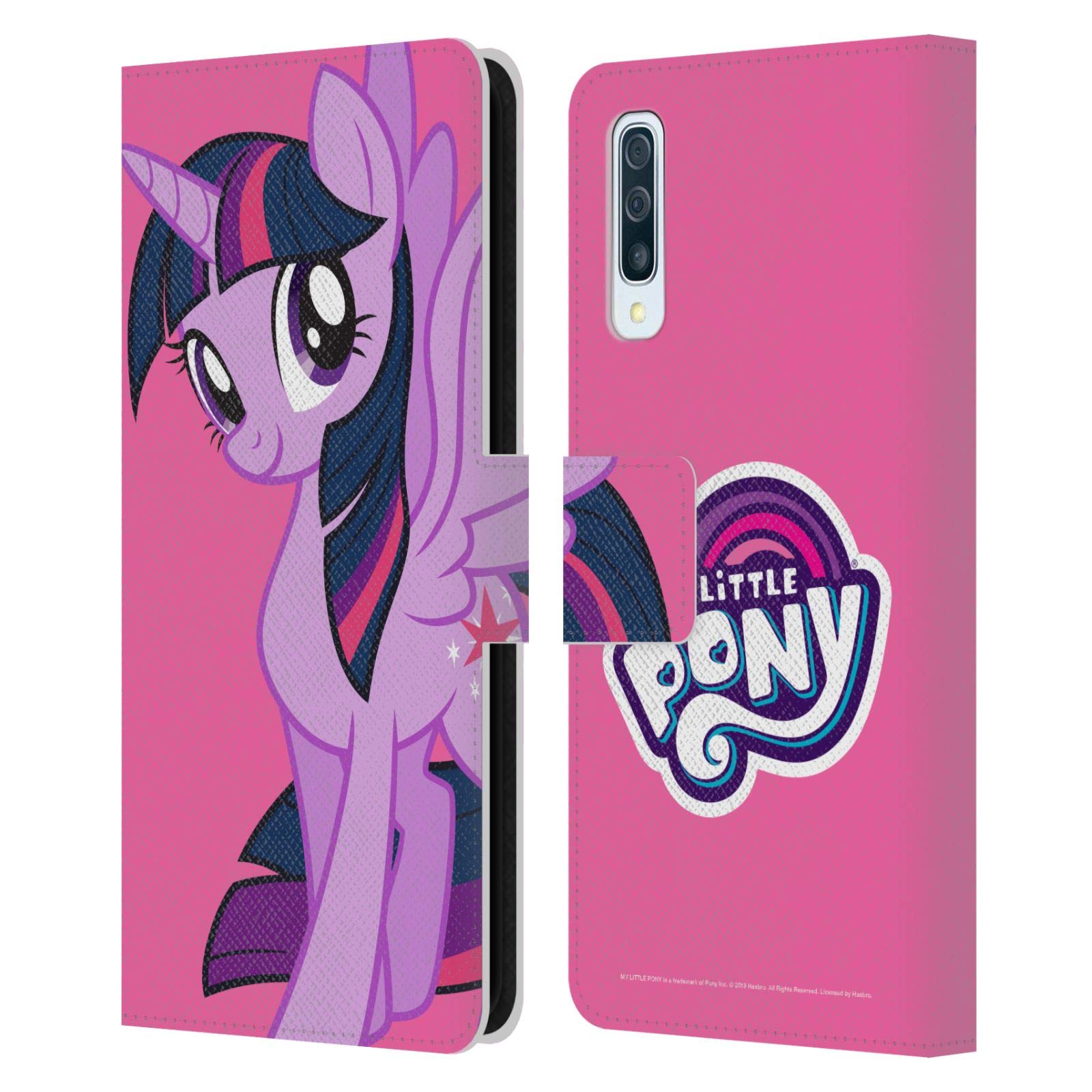 Official My Little Pony Twilight Sparkle Leather Wallet Case for Samsung Galaxy A50/A30s (2019) - Licensed Character Art Book Cover - Perfect for School, Work & Travel Accessories