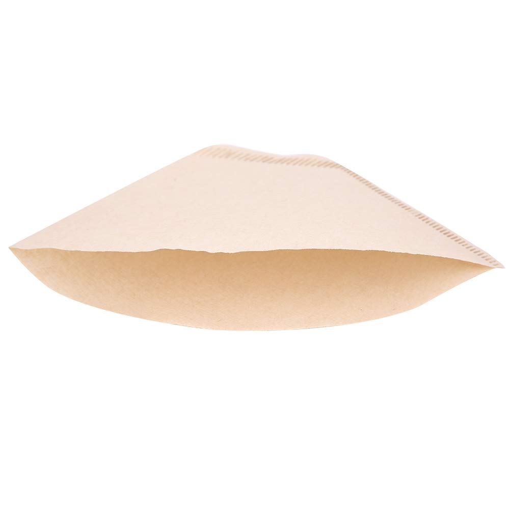 100Pcs Fan-Shaped Coffee Filter Paper - Disposable Pour Over Coffee Filters for Drip Brewing | Perfect for Home, Office & Camping Coffee Making