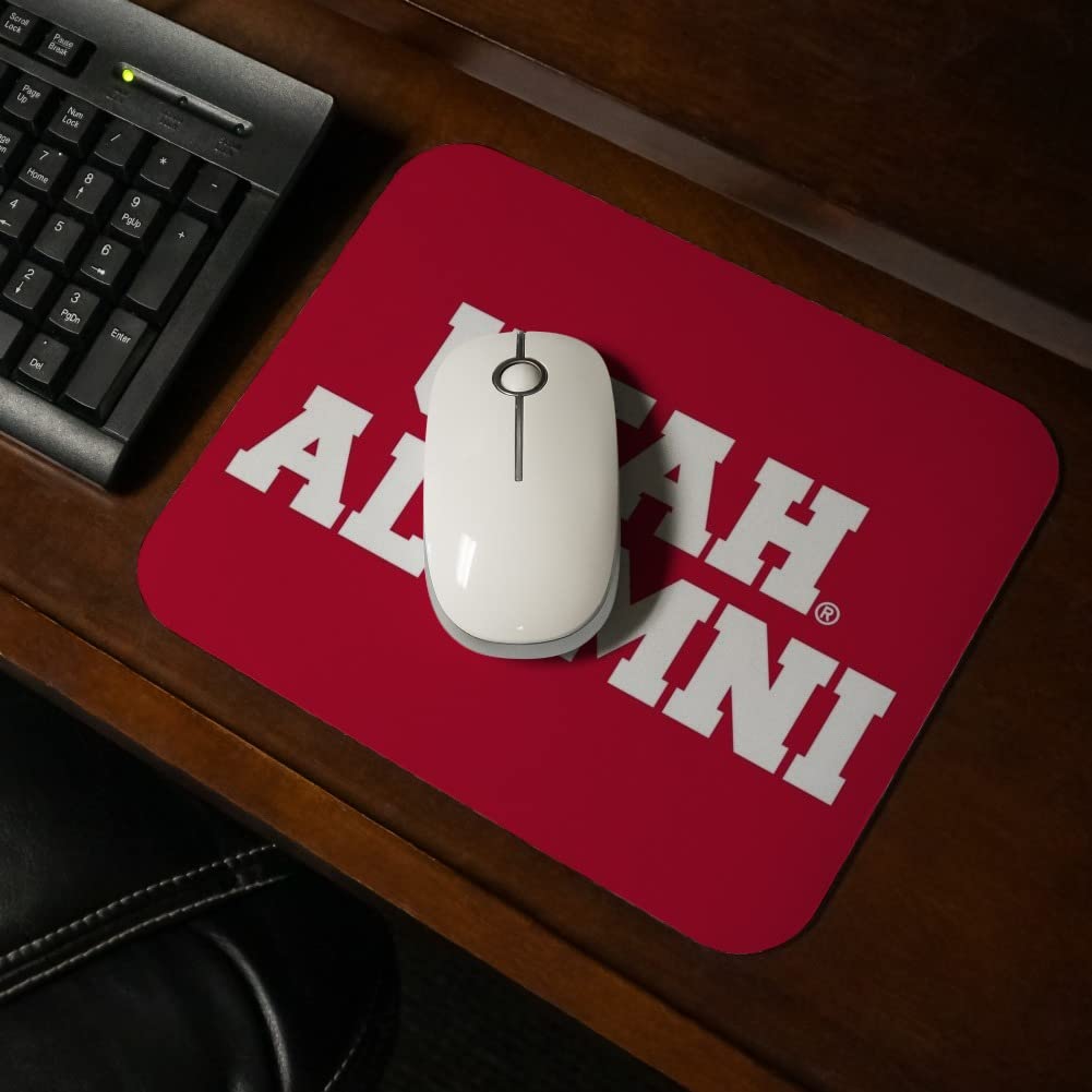University of Utah Alumni Low Profile Thin Mouse Pad - Non-Slip Rubber Base, Smooth Surface for Gaming & Office Use - Perfect for Graduates, Students & Fans