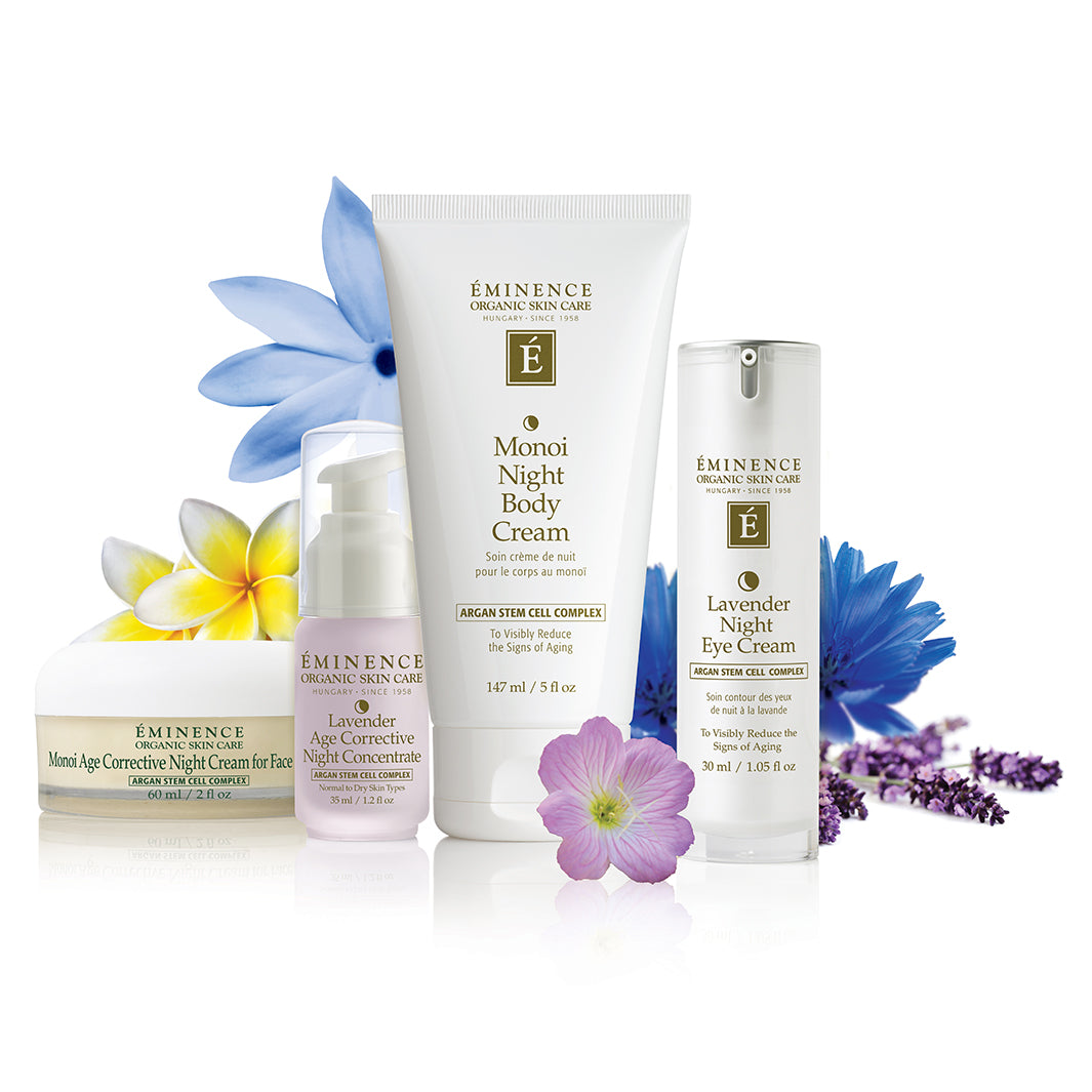 Eminence Organics Monoi Age Corrective Night Cream for Face & Neck - Anti-Aging Moisturizer with Natural Ingredients - Perfect for Nighttime Skincare Routine & Dry Skin Care