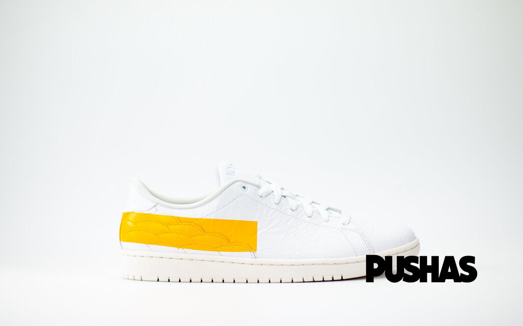 Air Jordan 1 Centre Court 'University Gold' Basketball Shoes - Retro High Top Sneakers for Men & Women - Perfect for Streetwear, Basketball Games & Casual Fashion