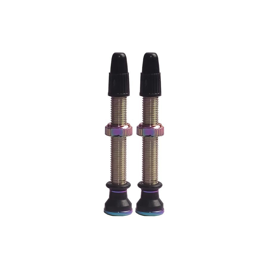 EVO Tubeless Valve Pair - Presta Bike Valves for MTB, Road & Gravel Bikes - Durable Tubeless Tire Accessories for Cycling & Mountain Biking