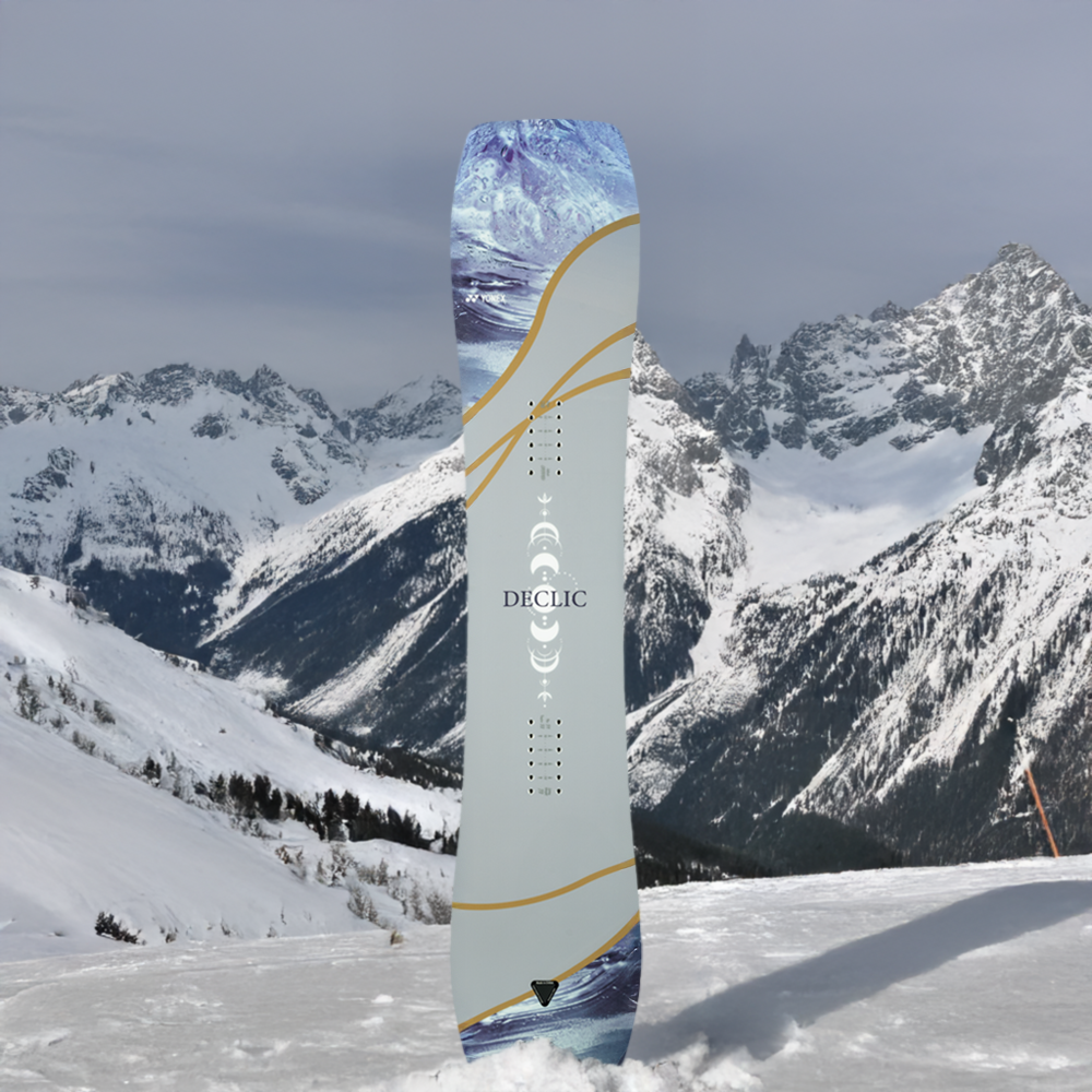 Yonex Women's Snowboard Declic - Lightweight All-Mountain Snowboard for Women (Gray/Beige) | Perfect for Freeriding, Park & Powder Snowboarding