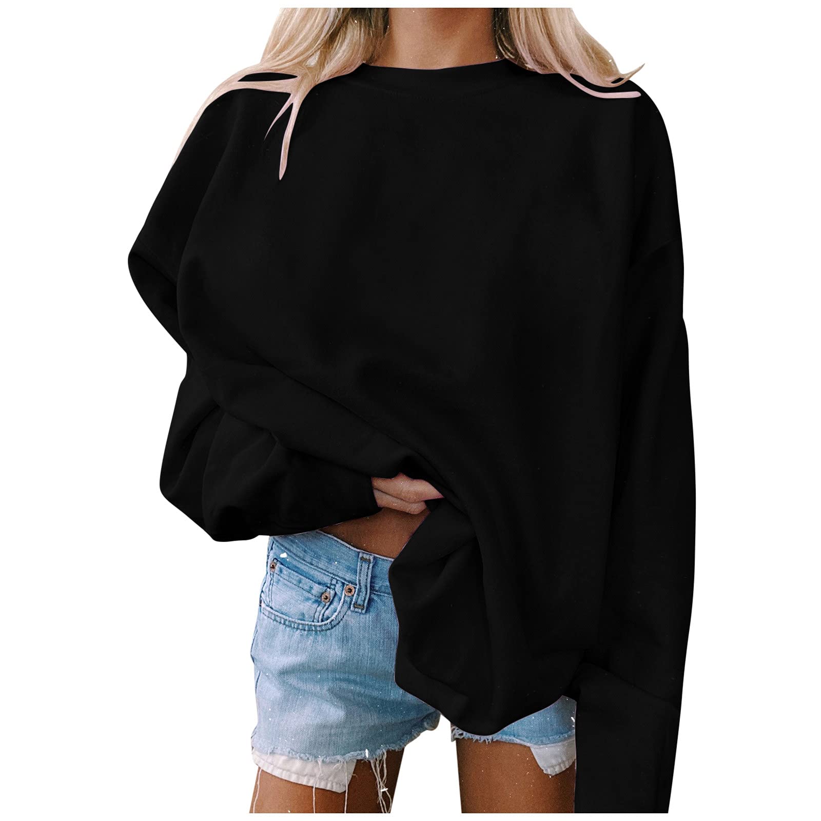 Women's Soft Graphic Crewneck Sweatshirt - Long Sleeve Pullover Top for Yoga, Running & Everyday Wear | Cozy Fall & Winter Fashion Sweater | Gym, Travel & Coffee Dates | Office Casual & Outdoor Layering | Trendy Loungewear for College & Errands | Perfect for Work from Home, Morning Jogs & Weekend Brunch | Great for Autumn Hikes, Winter Shopping & Cozy Nights by Fireplace