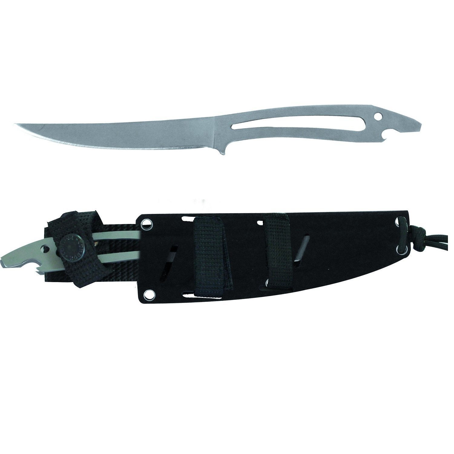 Condor Tool & Knife Tarpon Knife - 4.5 Inch High Carbon Steel Blade with Durable Steel Handle & Nylon Sheath - Perfect for Fishing, Camping, Hunting and Outdoor Survival