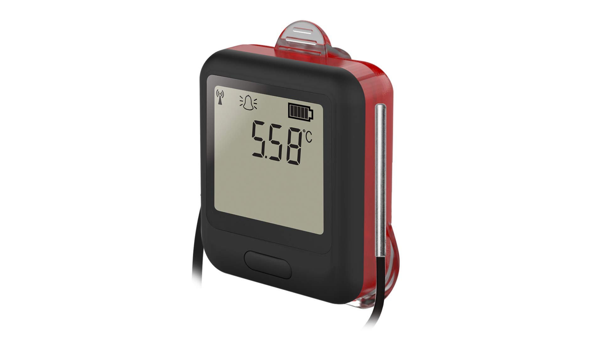 Lascar Electronics EL-WiFi-TPX+ Wireless Temperature Data Logger with External Sensor - High Accuracy WiFi Monitoring for Food Storage, Laboratories & HVAC Systems