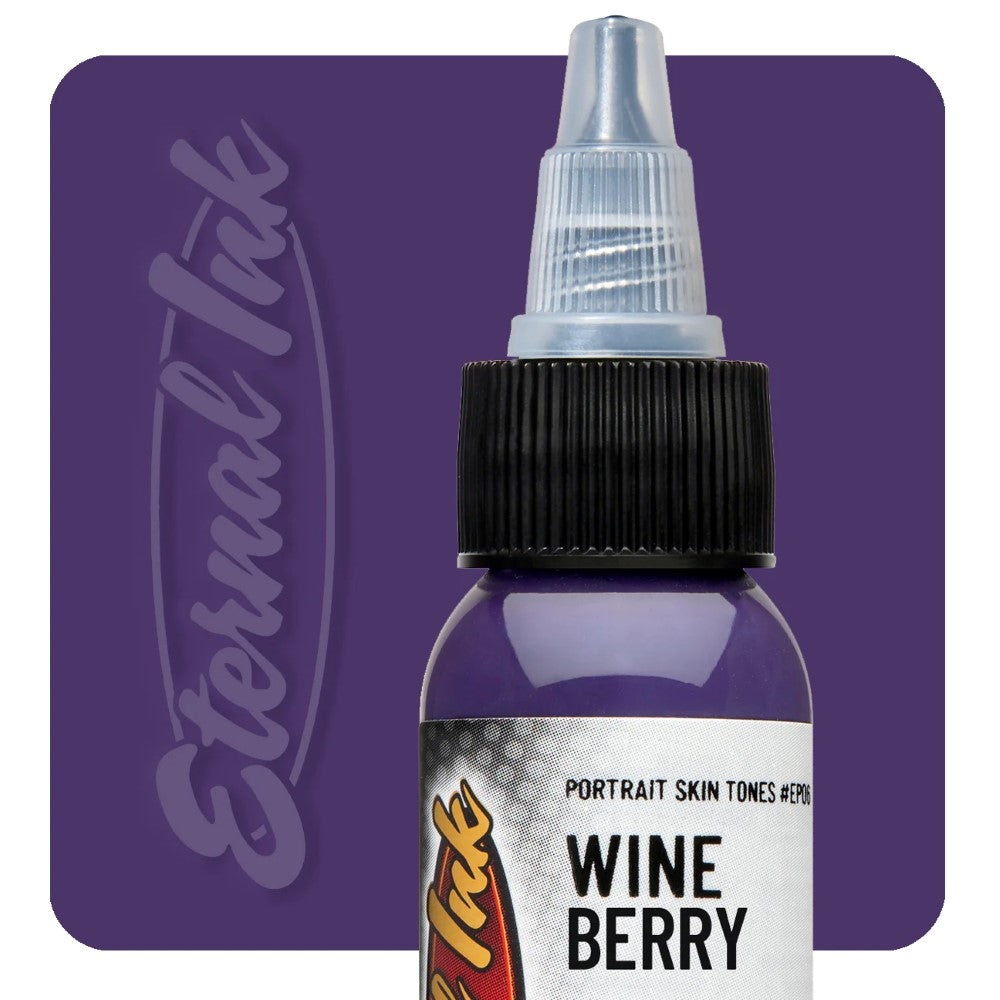 Eternal Tattoo Ink - Professional Wine Berry Color Tattoo Pigment for Artists | Perfect for Sleeves, Cover-ups & Body Art