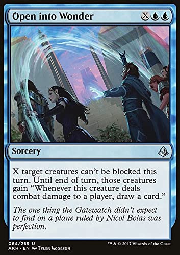 MTG Magic: The Gathering - Open into Wonder (64) Amonkhet AKH Card | Collectible Trading Card Game for Deck Building & Strategy | Perfect for MTG Tournaments & Casual Play
