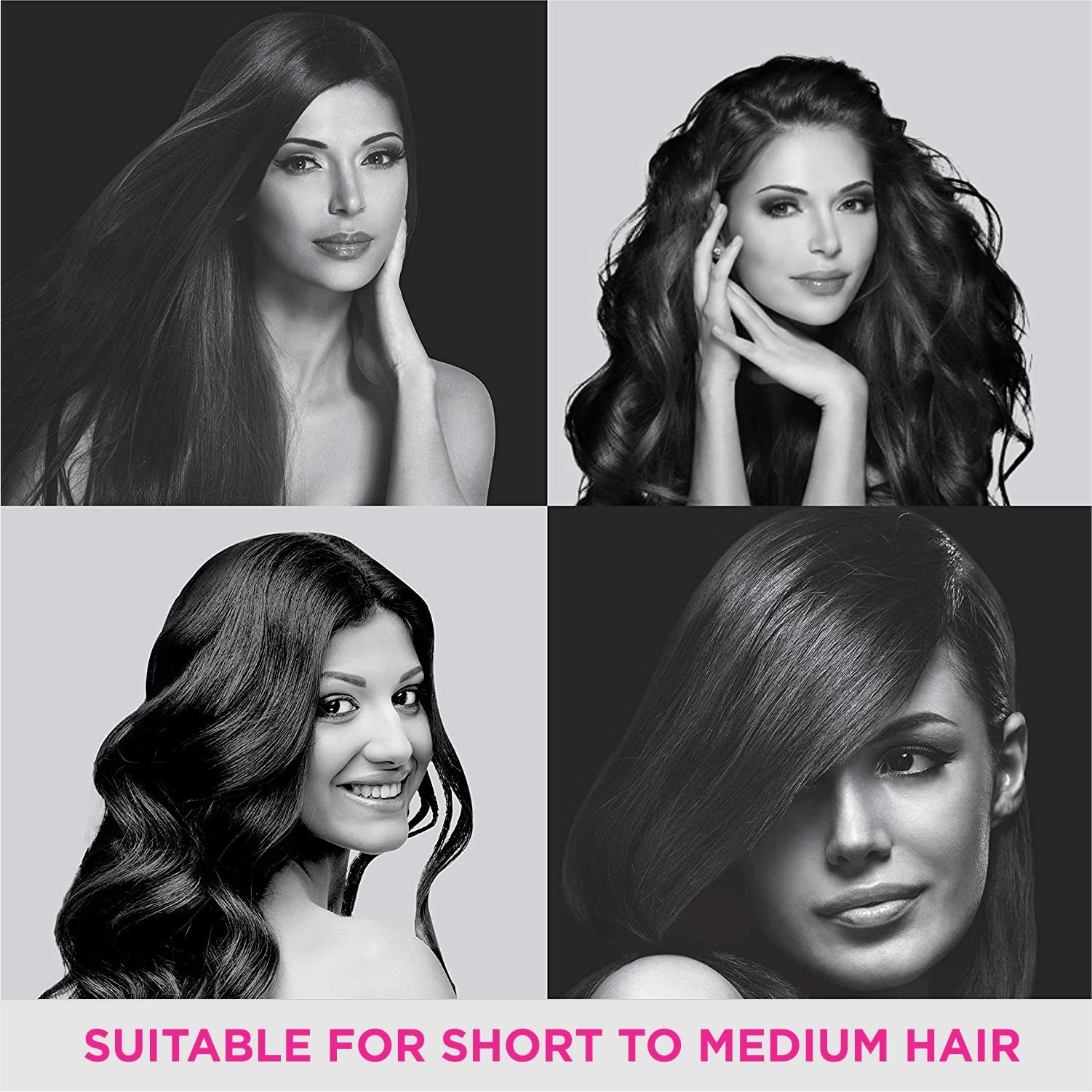 Vega Cushion Hair Brush with Sectioning Clip - India's No.1 Hair Brush Brand for Men & Women (E20-CB) - Perfect for Styling, Detangling & Smoothing Hair at Home or Salon