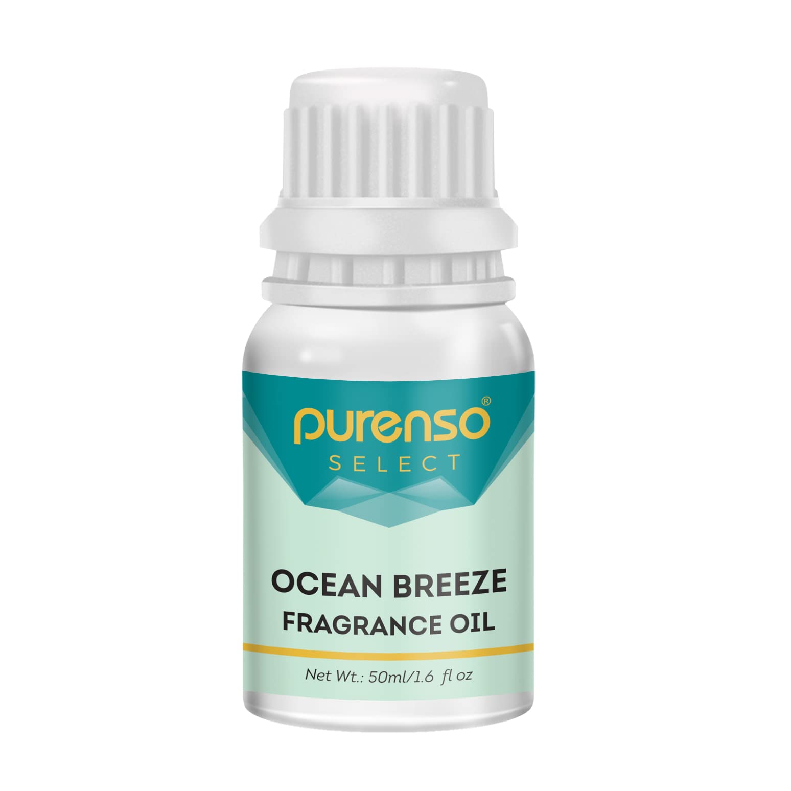 Purenso Ocean Breeze Fragrance Oil - 50ml Aromatherapy Essential Oil for DIY Soap, Candle Making, Diffusers, Lotions & Shampoos | Relaxing Home & Spa Scent