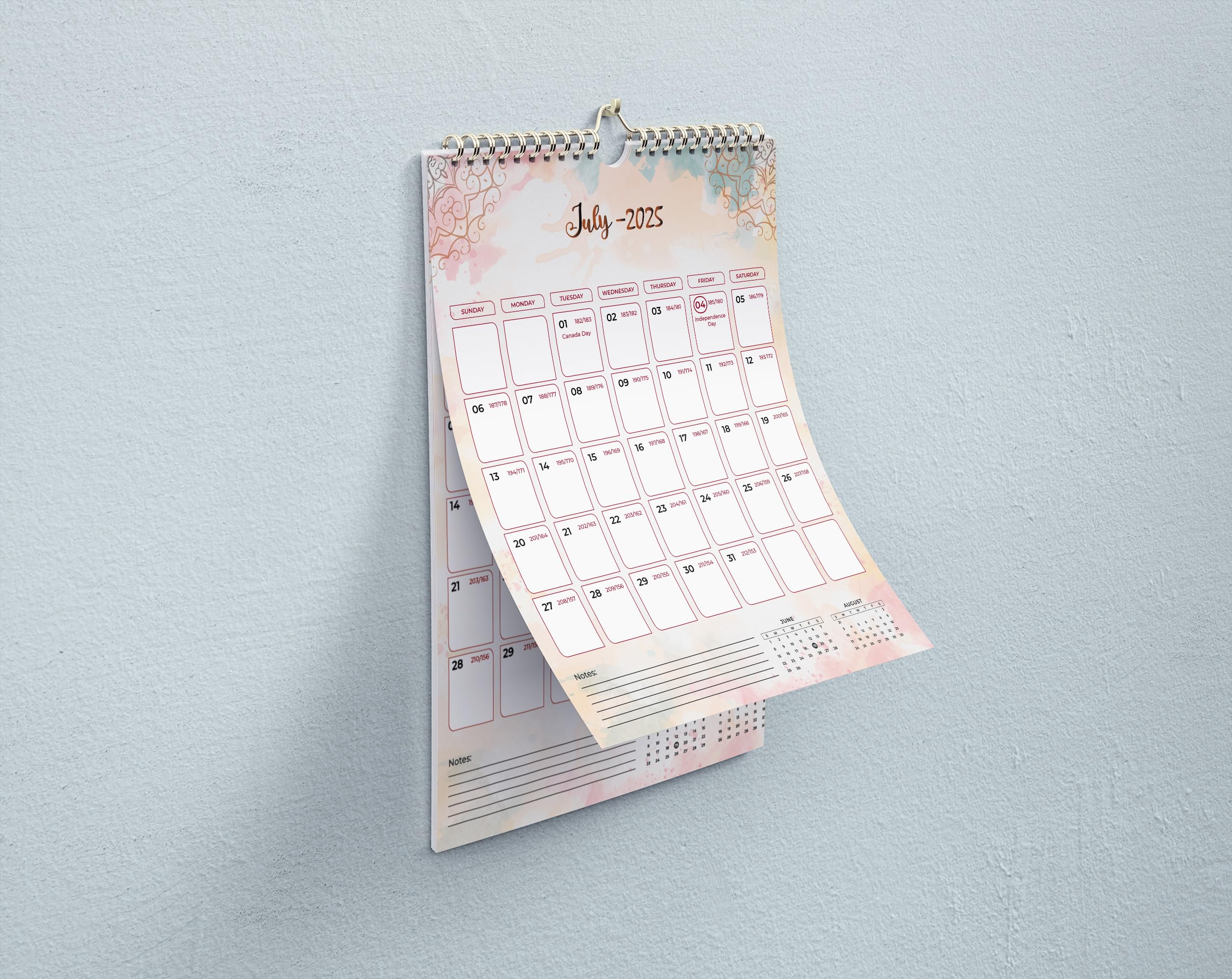 2025 Wall Calendar - January to December 2025 Monthly Planner | 11.5