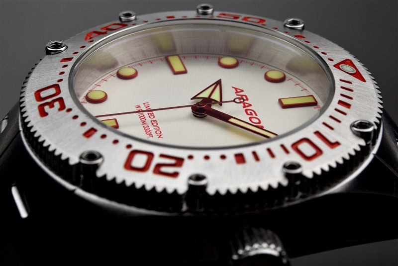 ARAGON Virtuoso Swiss 2824 A004RED Men's Automatic Watch - Luxury Stainless Steel Timepiece with Date Display for Business, Formal & Everyday Wear