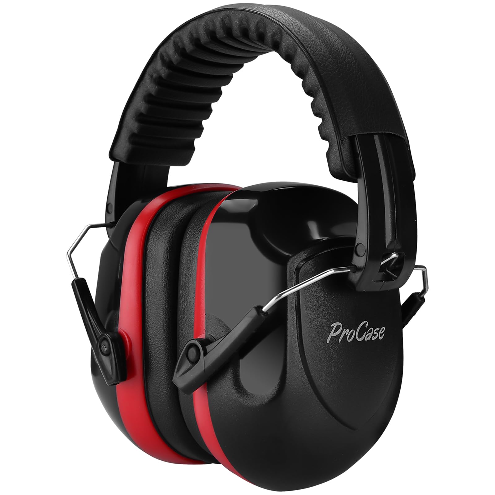 ProCase Noise Cancelling Ear Muffs - 2 Pack NRR 28dB Hearing Protection for Shooting, Gun Range, Mowing & Autism Sensory Relief - Comfortable Ear Defenders for Adults (Red) - Perfect for Construction, Concerts & Loud Work Environments