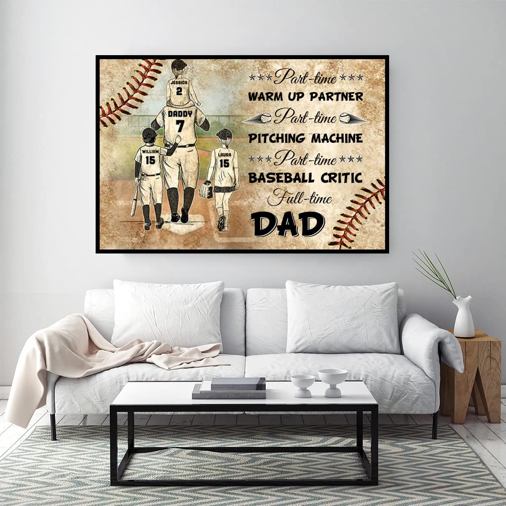 Personalized Baseball Dad Gifts - Father's Day, Birthday & Christmas Decor