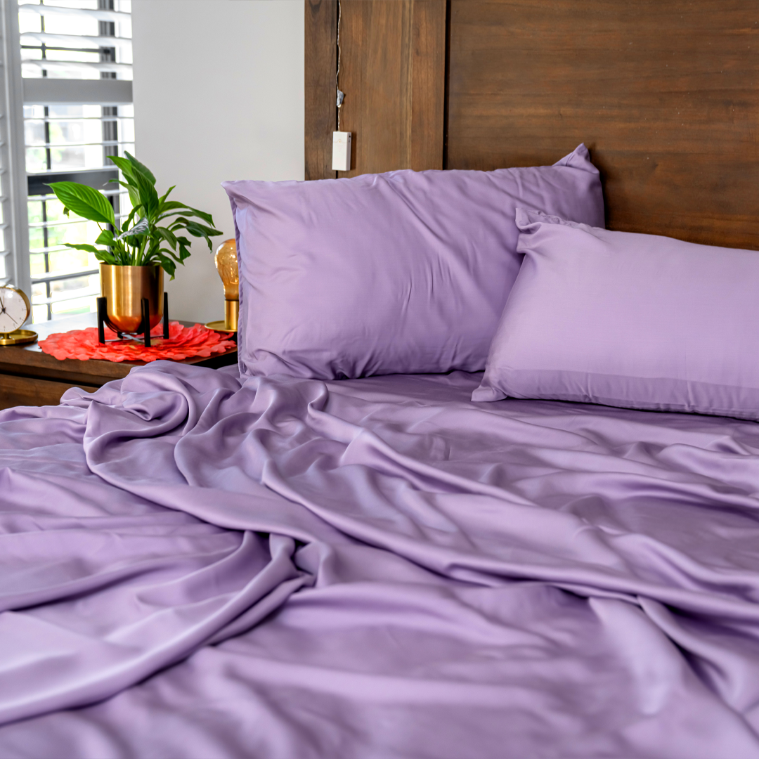 100% Lyocell Bed Sheet Set - Single Size, Soft & Breathable - Perfect for Hot Sleepers & Eco-Friendly Bedrooms