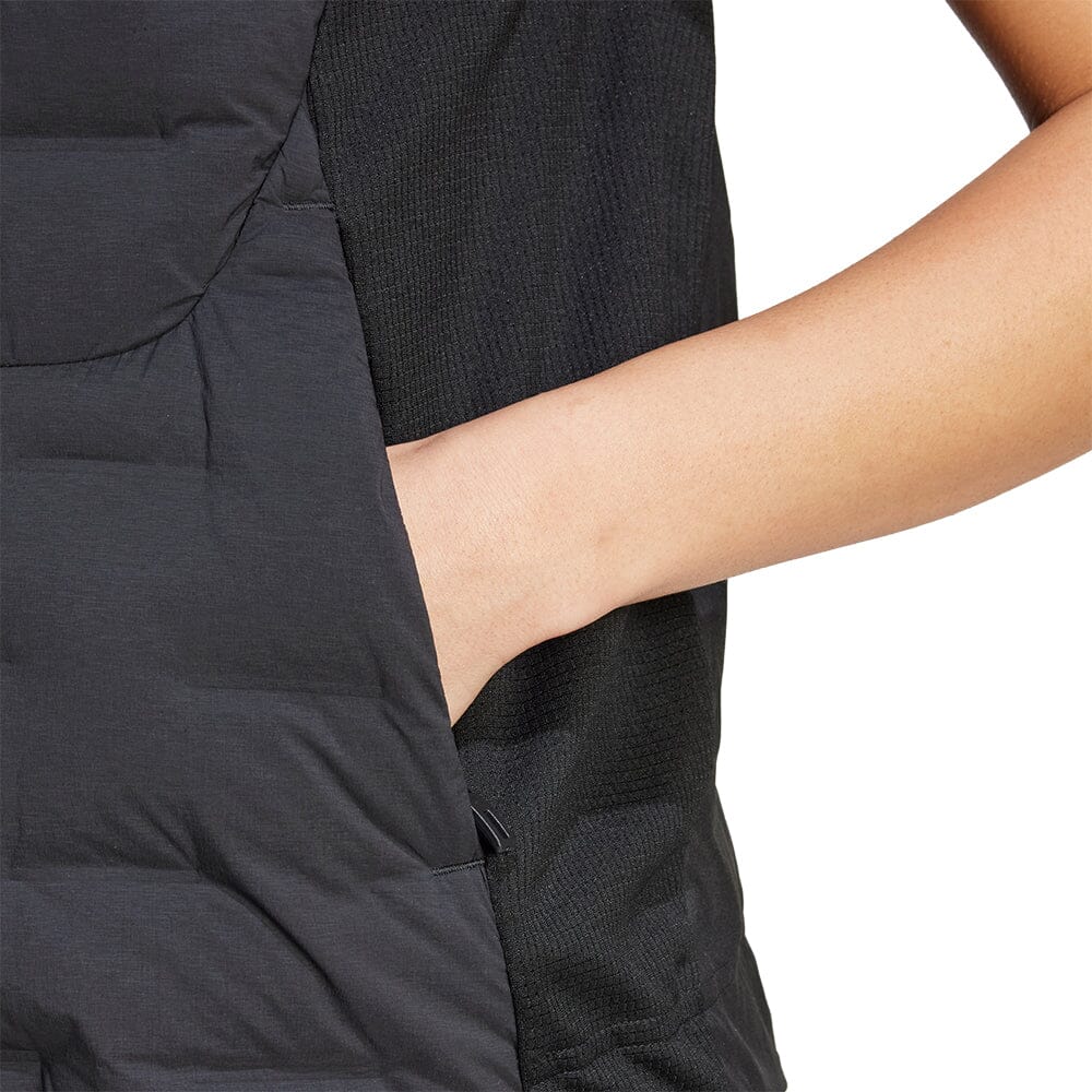 Adidas Women's Adizero Running Padded Vest - Lightweight Reflective Jacket for Cold Weather Training & Marathon Races