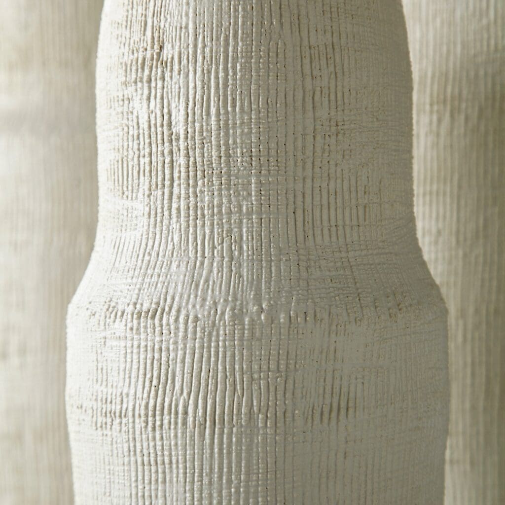 Cyan Design 10921 Leela Vase - White Small Ceramic Home Decor for Living Room, Dining Table & Wedding Centerpieces