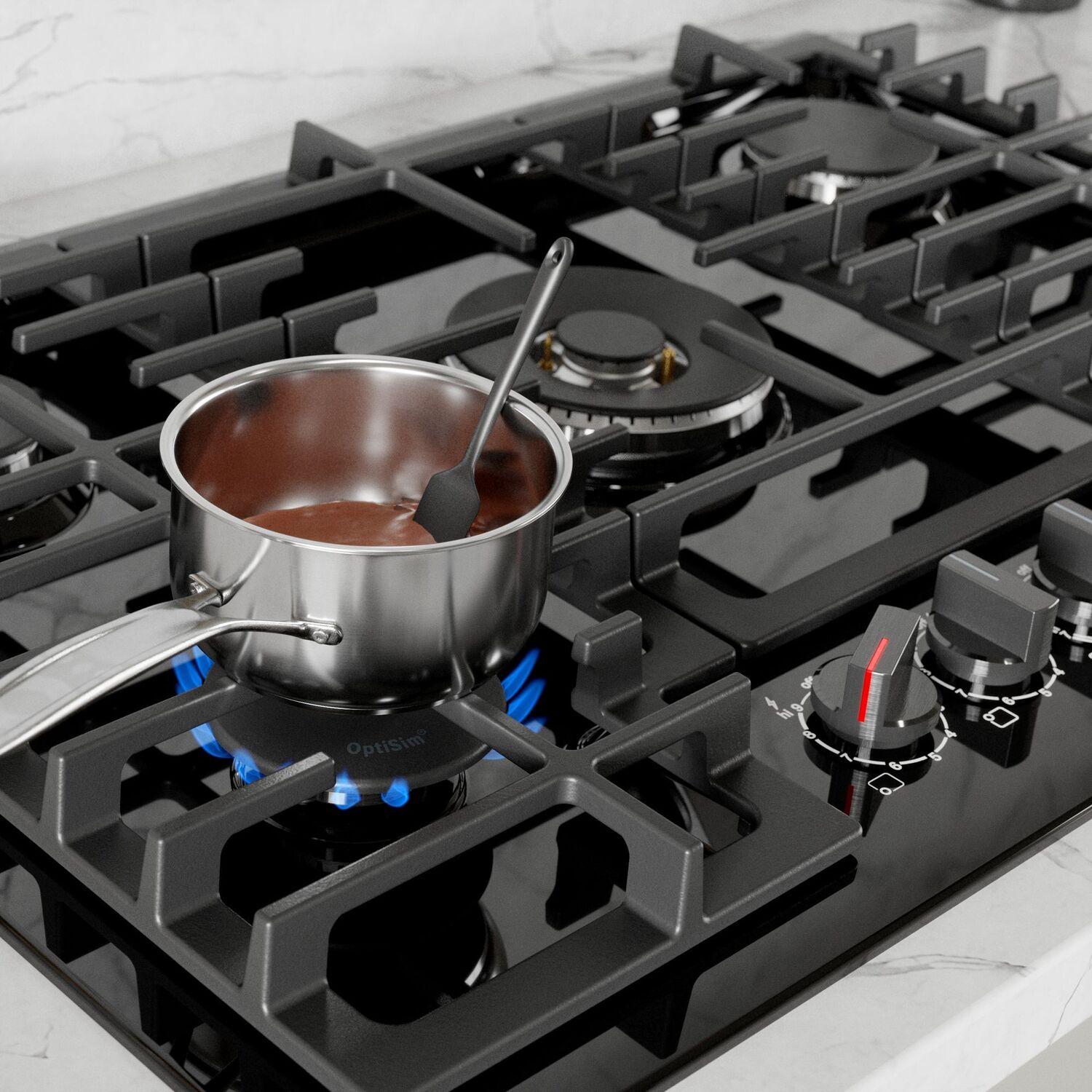 Bosch NGM8049UC 800 Series 30-Inch Black Gas Cooktop - Professional Grade Stovetop for Modern Kitchens | Perfect for Home Chefs & Entertaining