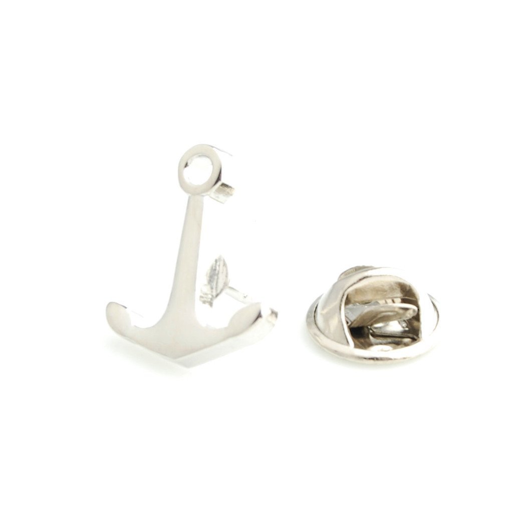 Premium Smart Men's Anchor Lapel Pin - Elegant Gold-Tone Lapel Accessory for Suits, Blazers & Formal Attire | Perfect for Weddings, Business Meetings & Special Occasions