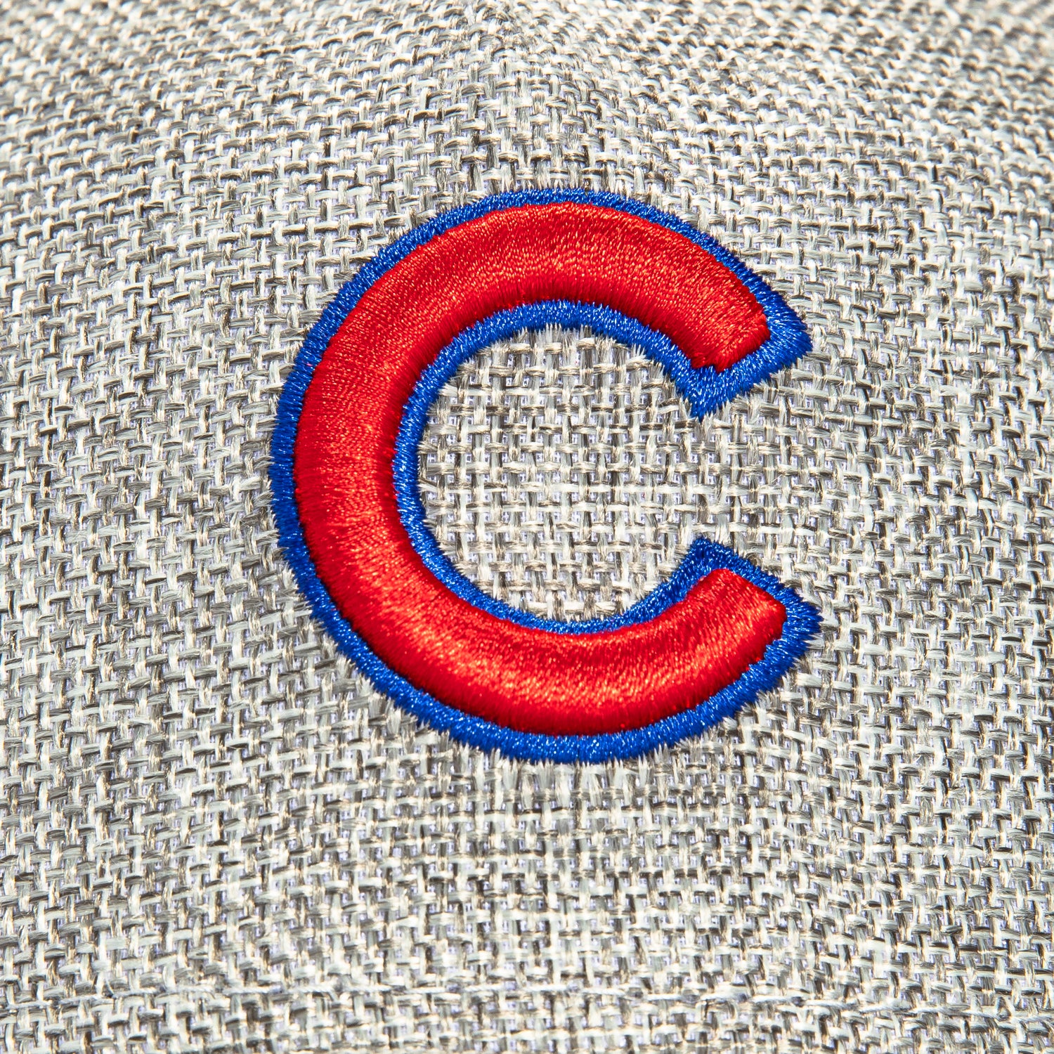 New Era 9Forty M Crown Cotton Weave Chicago Cubs Snapback Hat - Grey | Adjustable Baseball Cap for Men & Women | Perfect for Sports Games, Casual Wear & Fan Collections