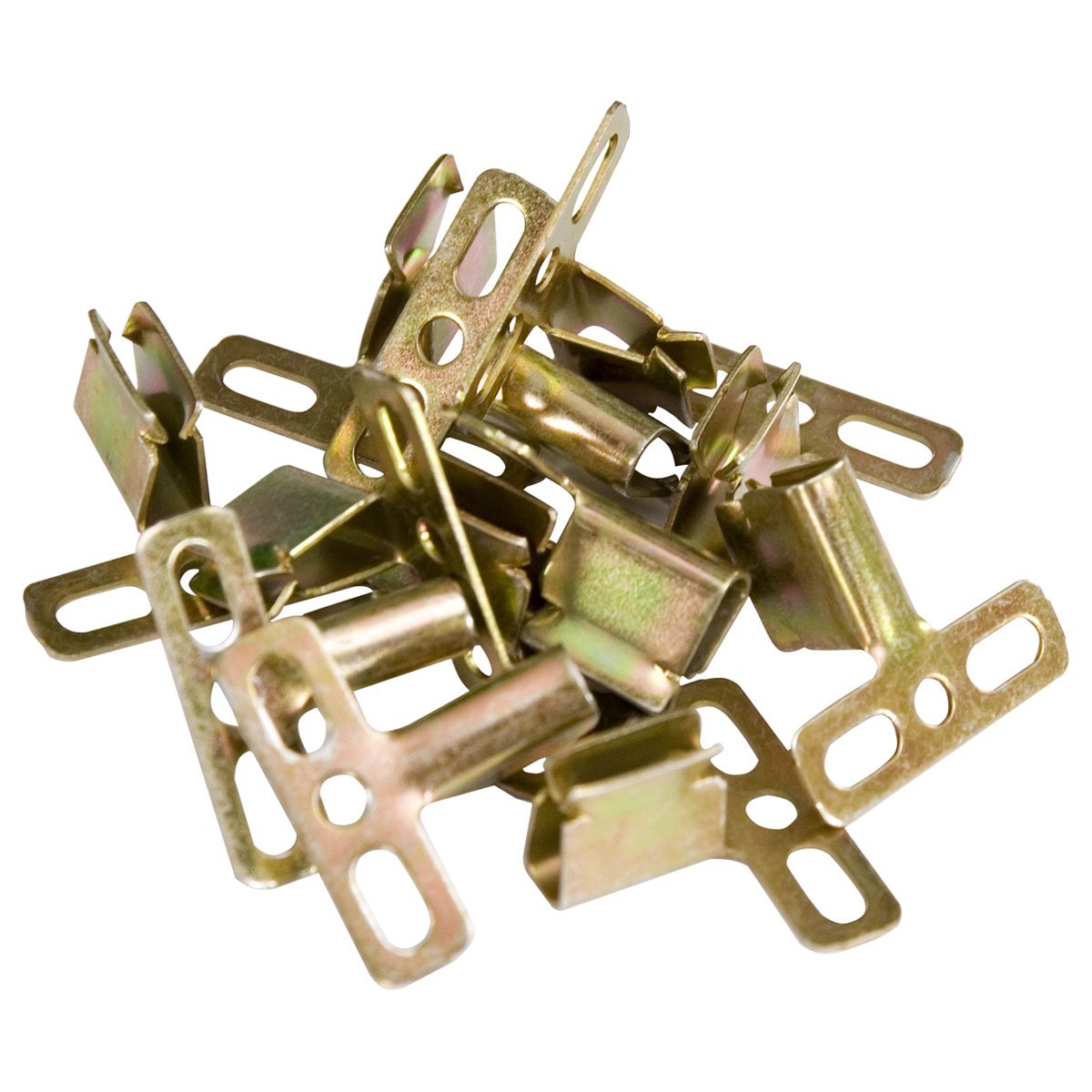 Mid America Steel Shutter Clips for Vinyl Shutters - 12 Pack | Heavy Duty Window Shutter Hardware | Perfect for Storm Protection & Home Security