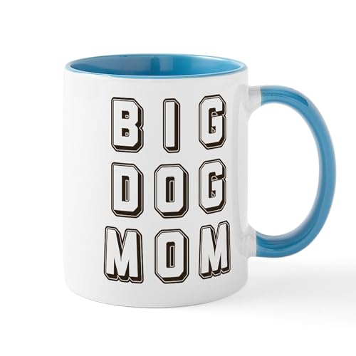White/Blue Inside - Big Dog Mom